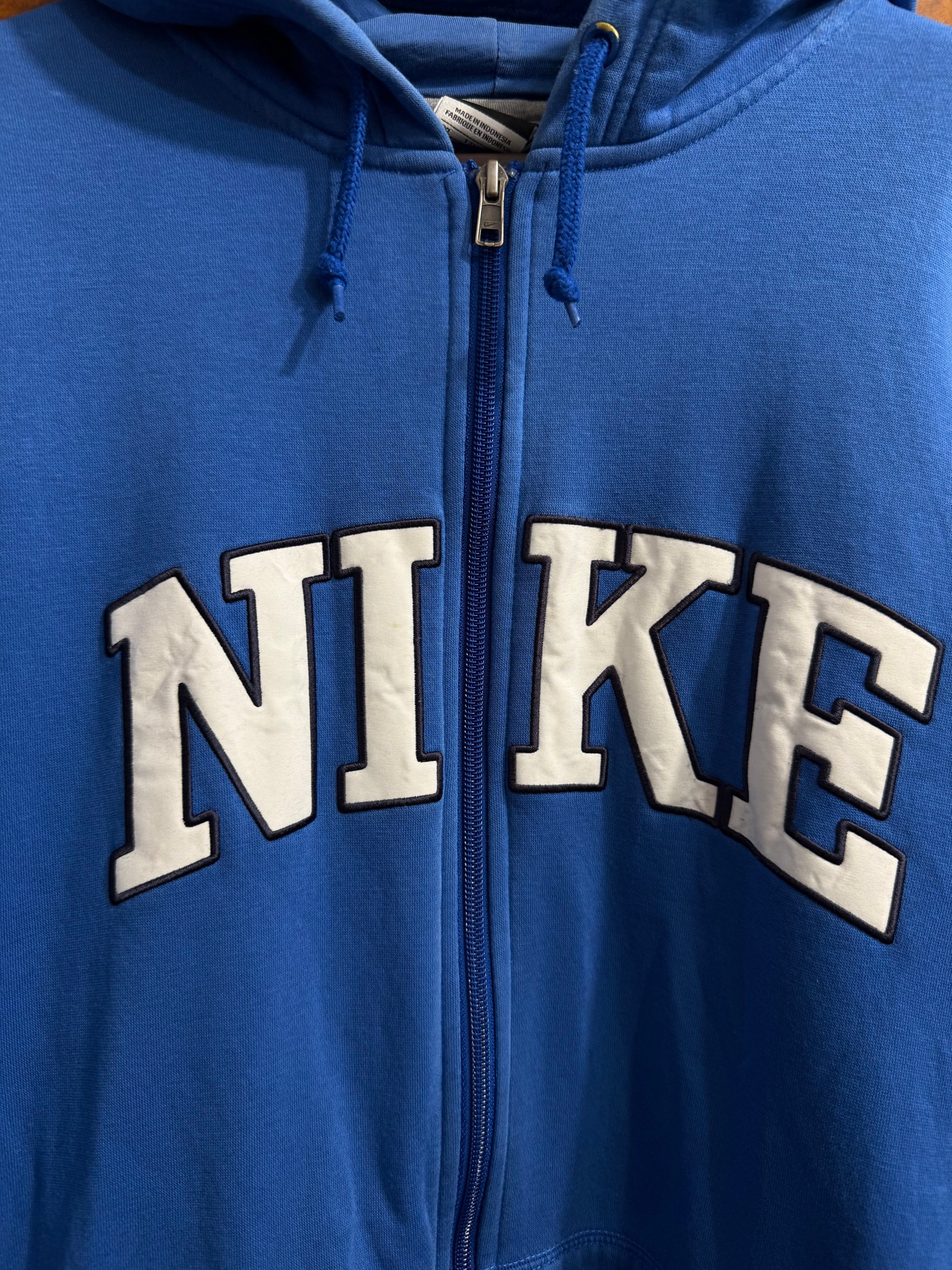 Nike Blue Mini Logo Zip Hoodie, миниатюра 3