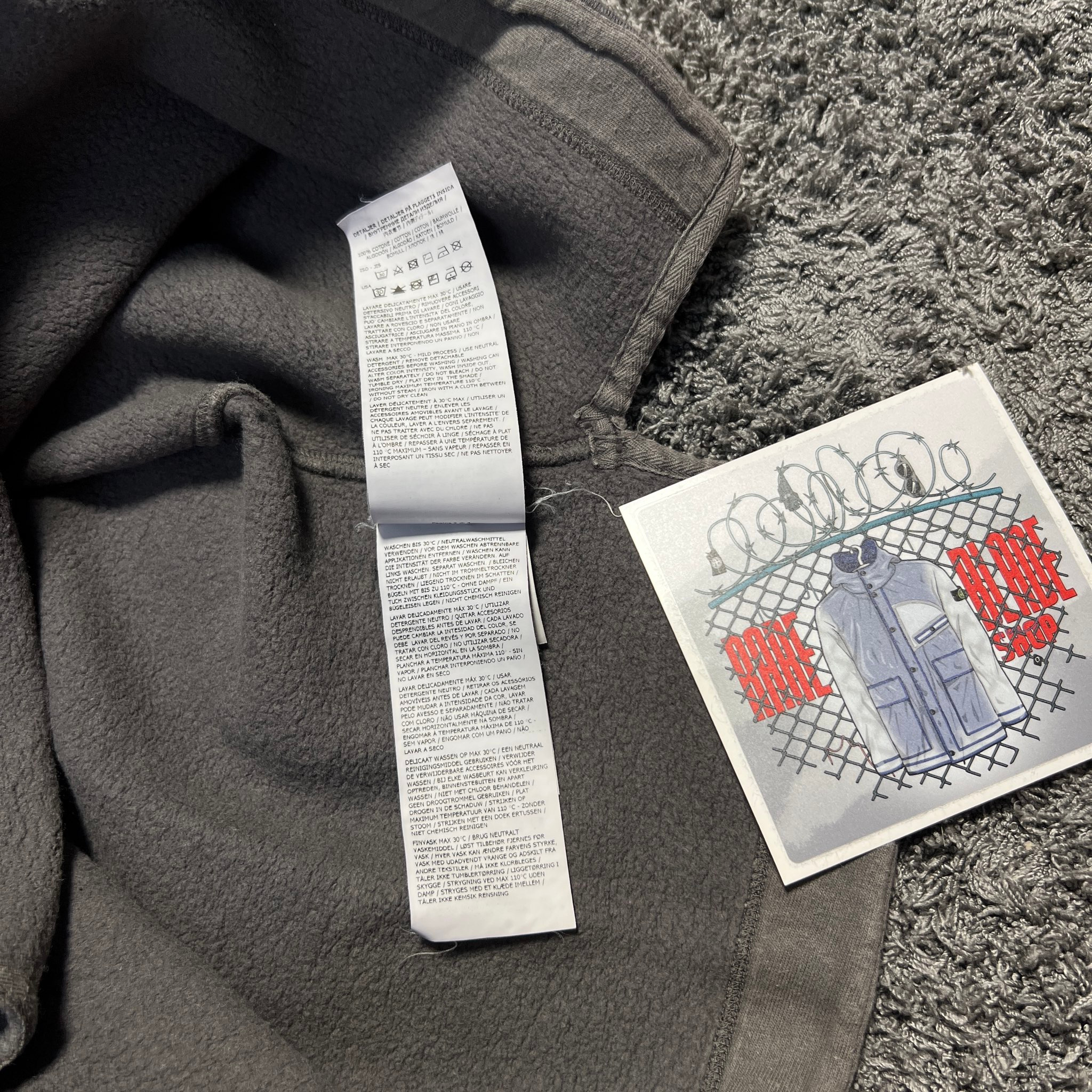 Stone Island GHOST PIECE Wool Sweatshirt, миниатюра 8