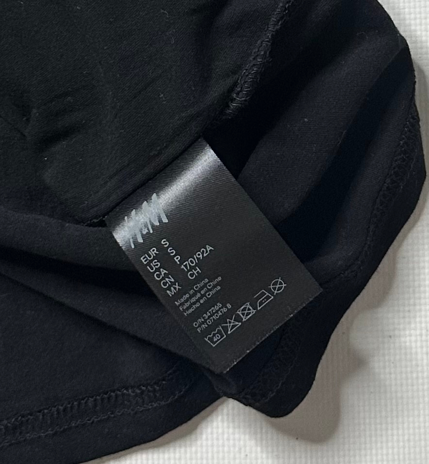 Moschino x H&M Slim black t-shirt, миниатюра 8