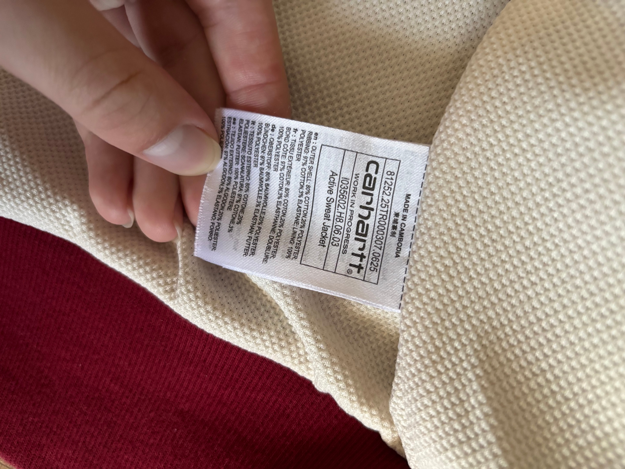 Carhartt WIP Active Sweat Jacket, миниатюра 5