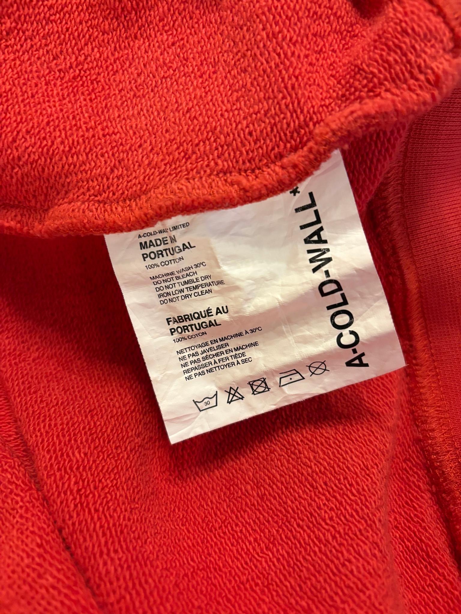 A-Cold-Wall* Red Zip Hoodie, миниатюра 4