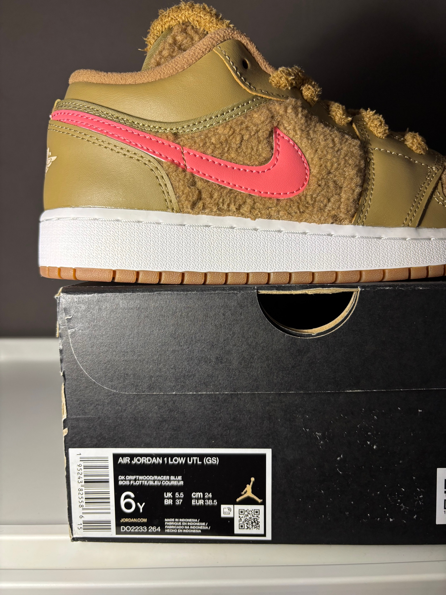 Nike x Air Jordan Jordan 1 Low GS Teddy Bear, миниатюра 6