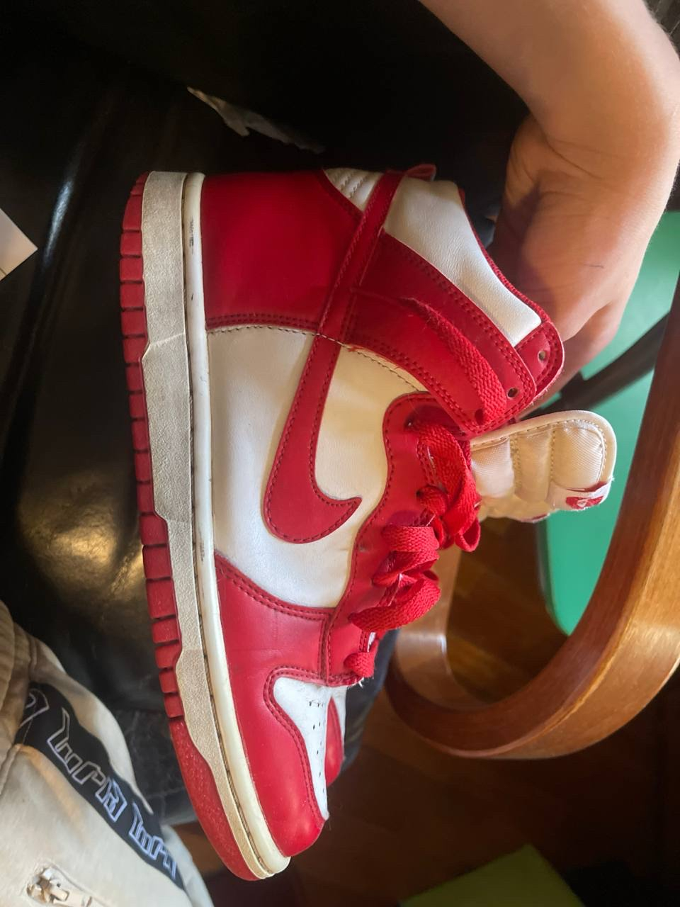 Nike dunk high red dunk high red, миниатюра 1