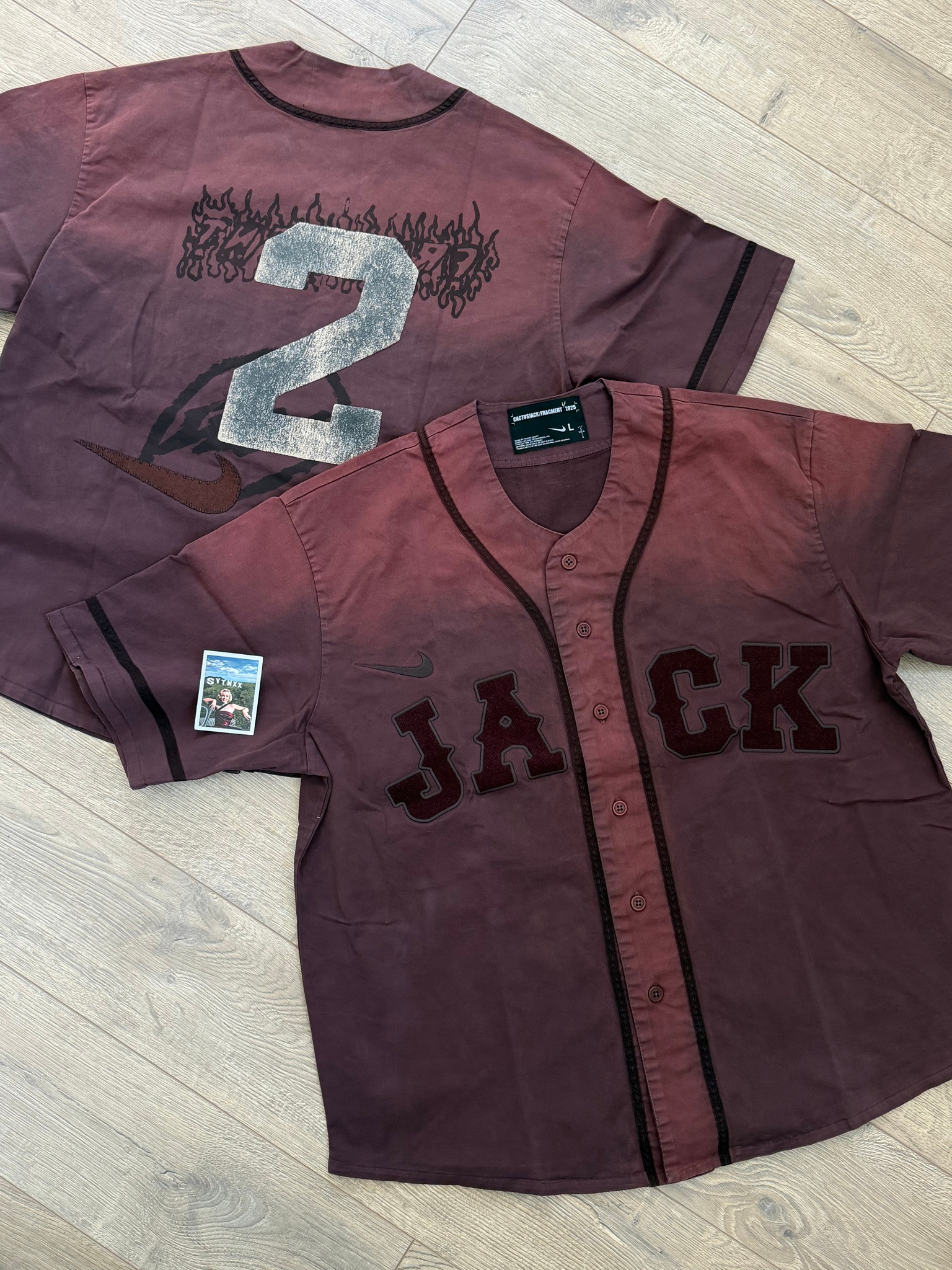 Cactus Jack x Fragment x Nike Tokyo Jack Retro Baseball Jersey, миниатюра 1