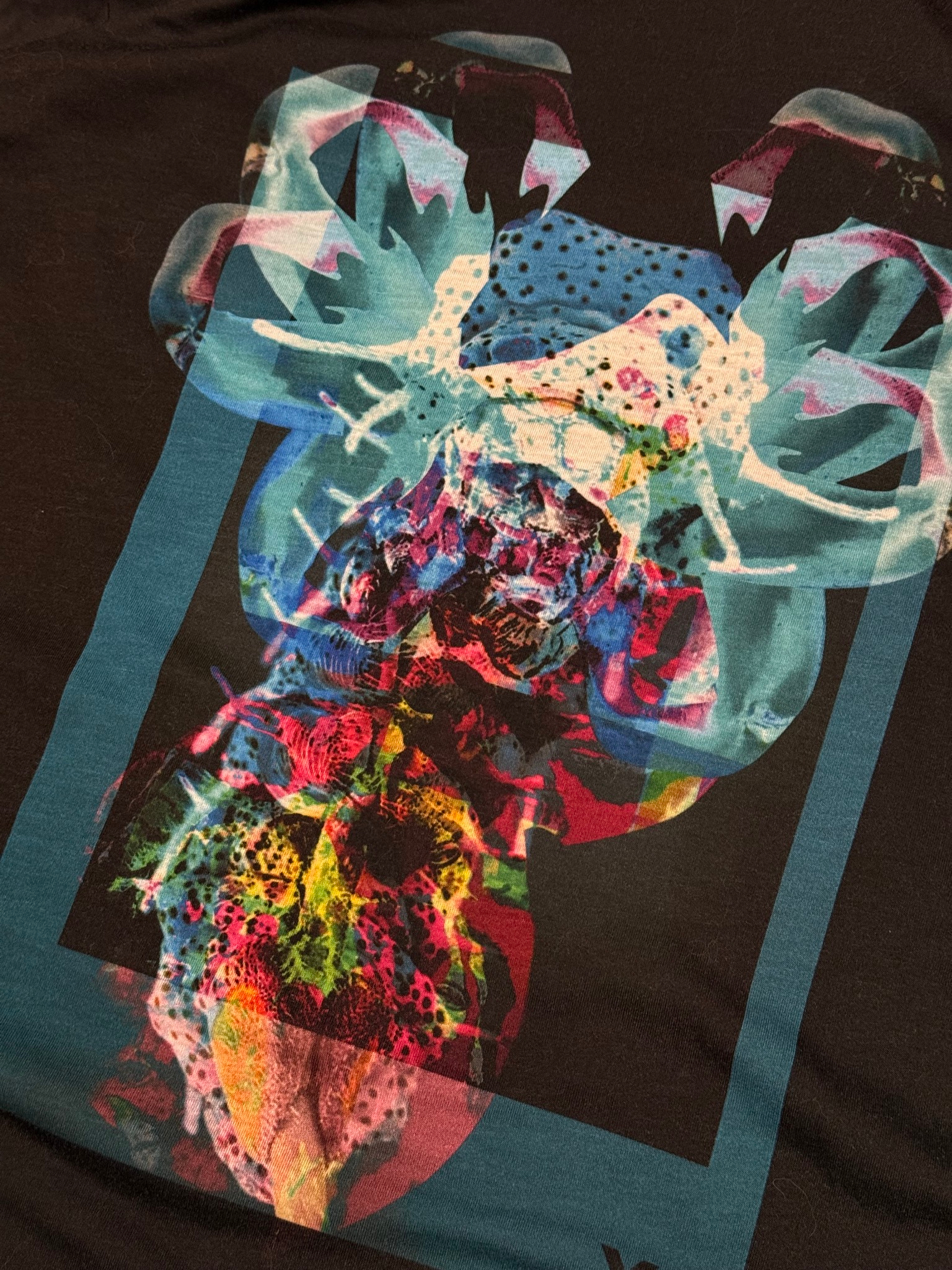 Y-3 Yohji Yamamoto Abstract graphic hoodie, миниатюра 4