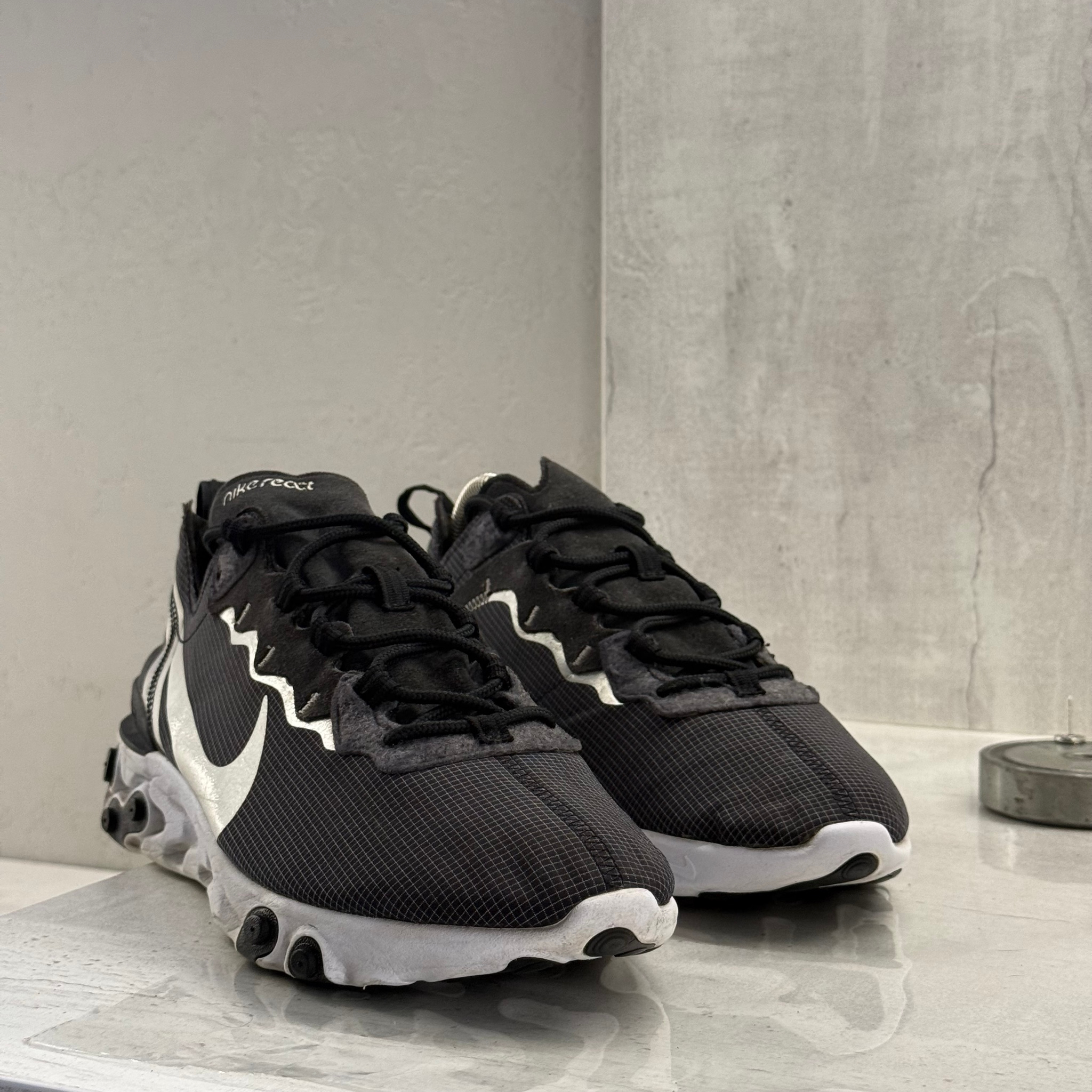 Nike Nike React Element 55 Black Metallic Silver, миниатюра 3