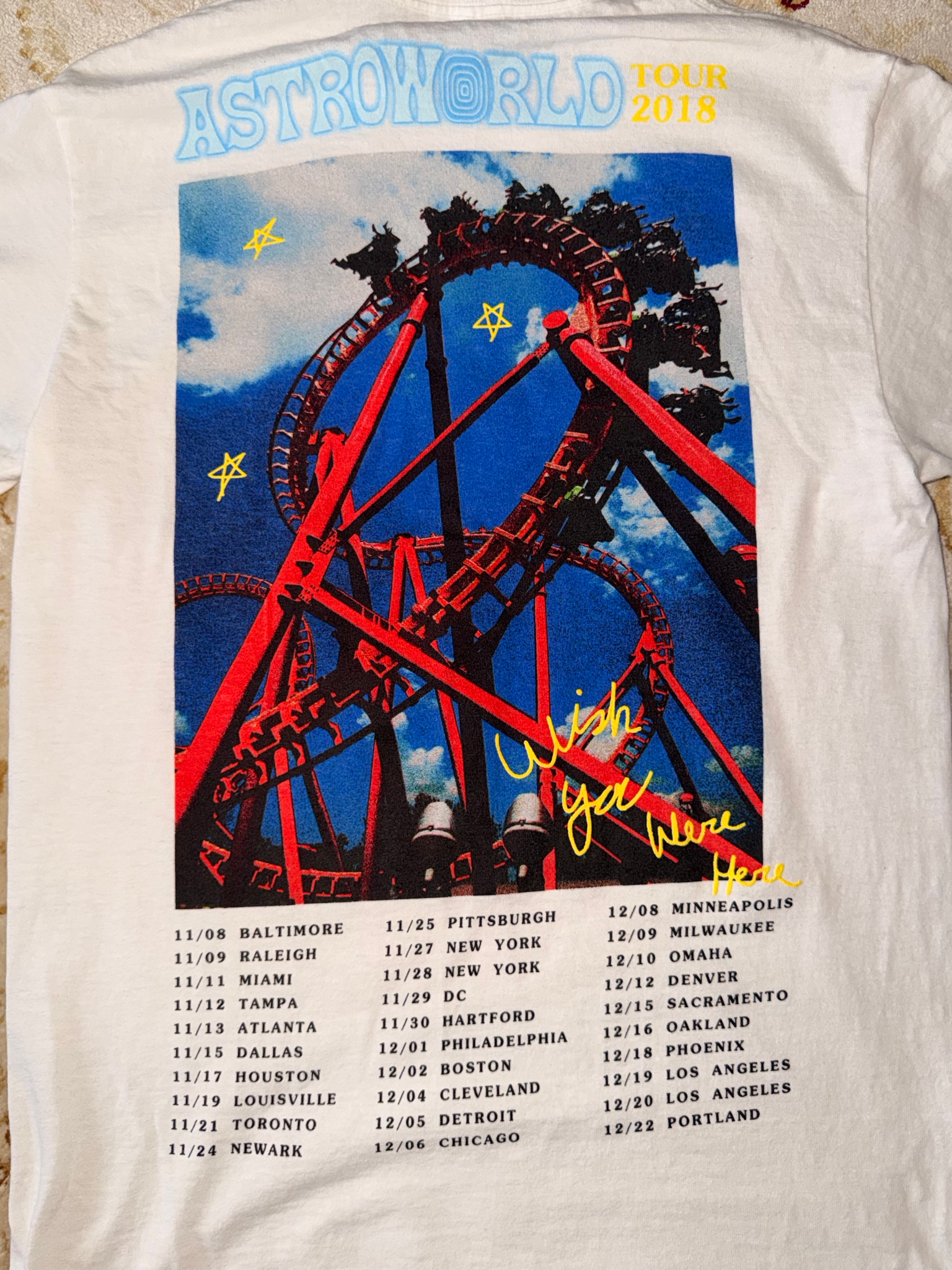 Travis Scott Astroworld Tour Tee, миниатюра 5