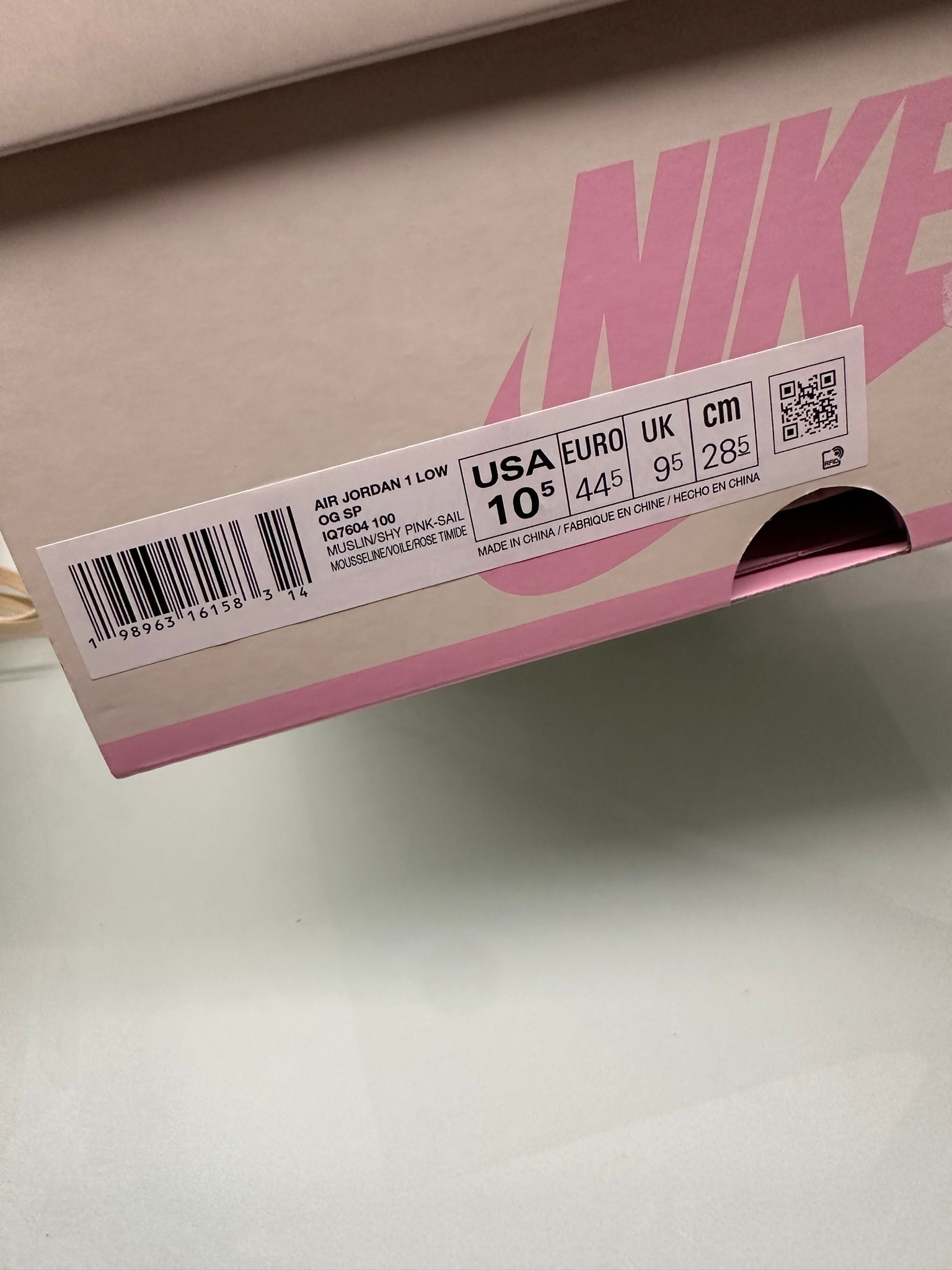 Air Jordan x Travis Scott 1 Low Shy Pink, миниатюра 11