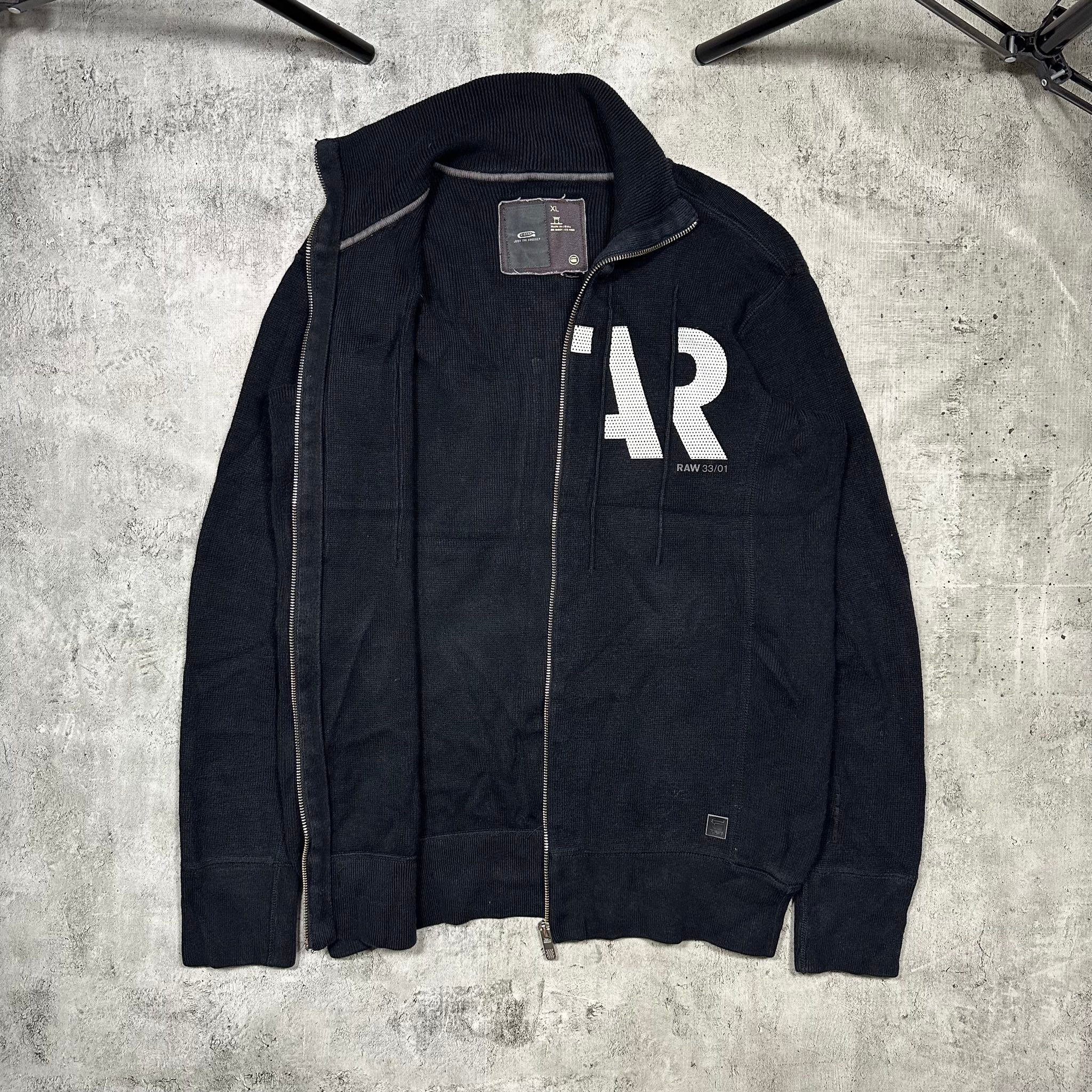G Star Raw Black zip up sweatshirt pullover, миниатюра 11