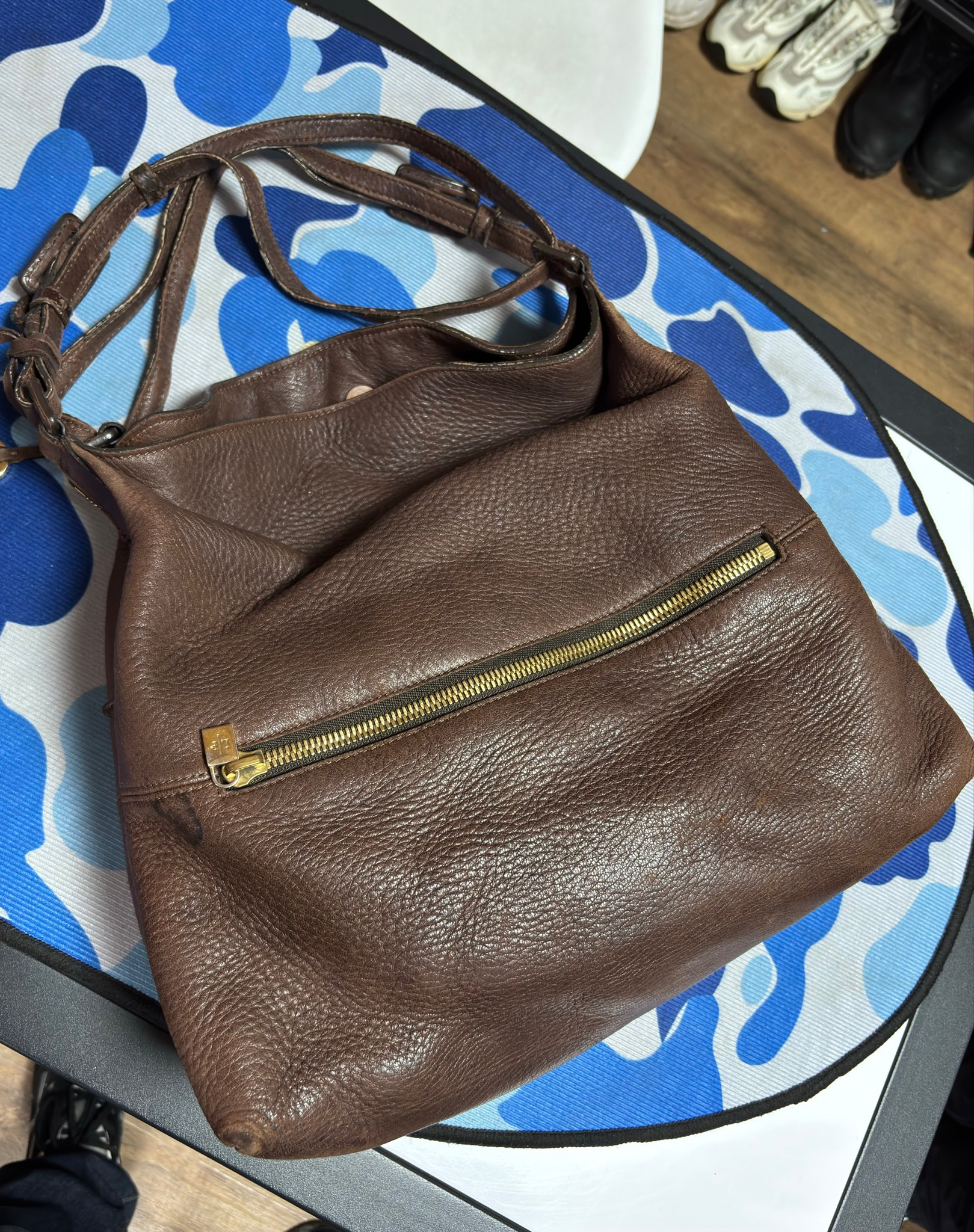 Loro Piana Globe Hobo Deer Leather, миниатюра 8