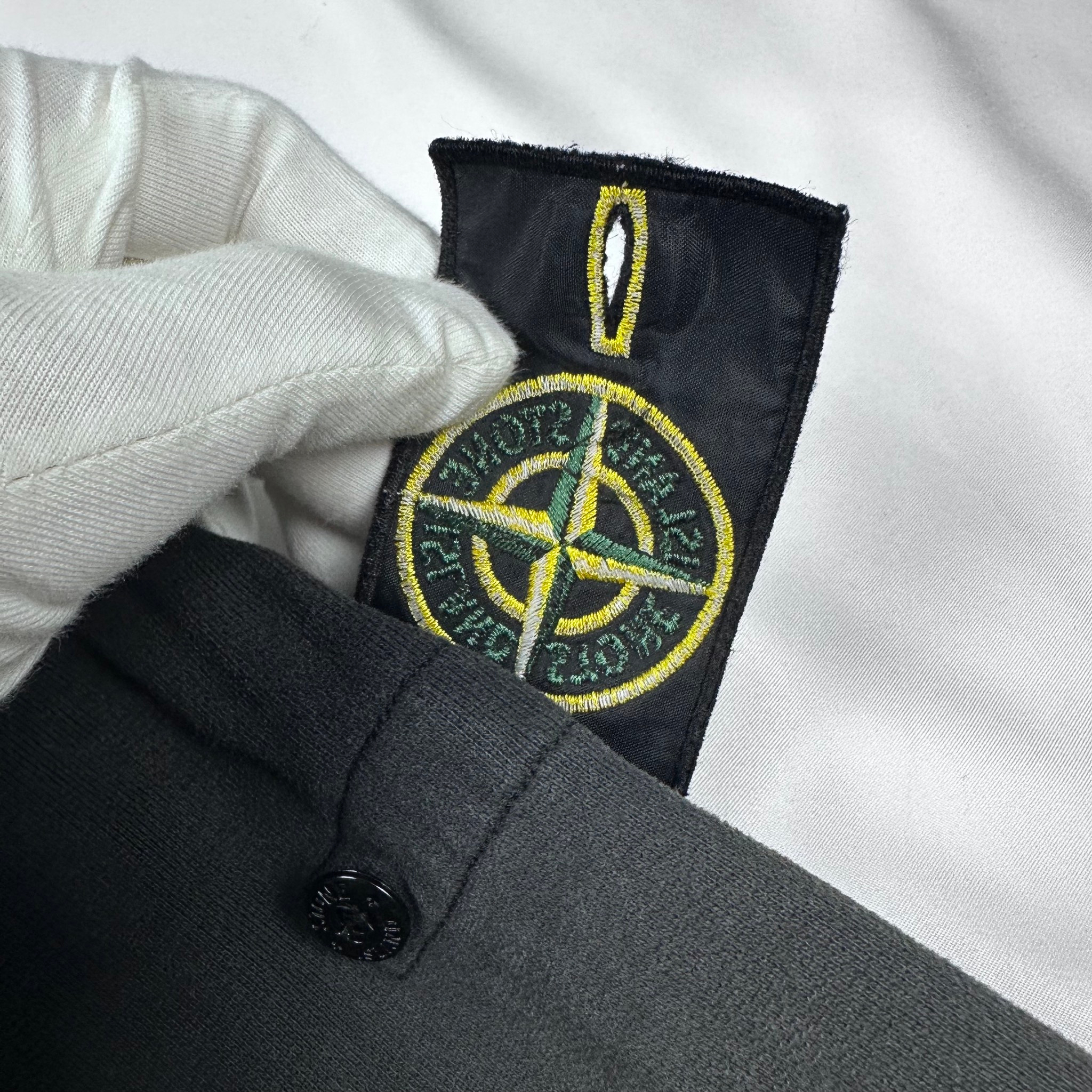 Stone Island Zip Hoodie Gray, миниатюра 3