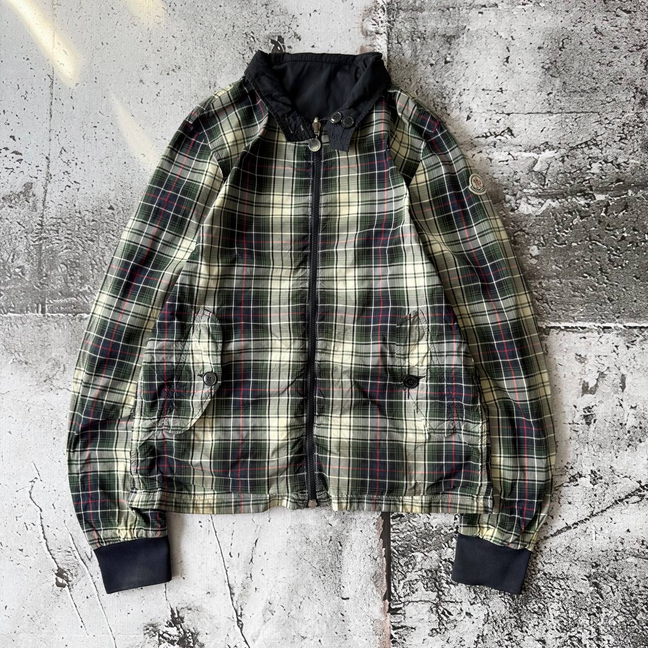 Moncler 2000s Vintage Reversible Plaid Harrington Jacket, миниатюра 3