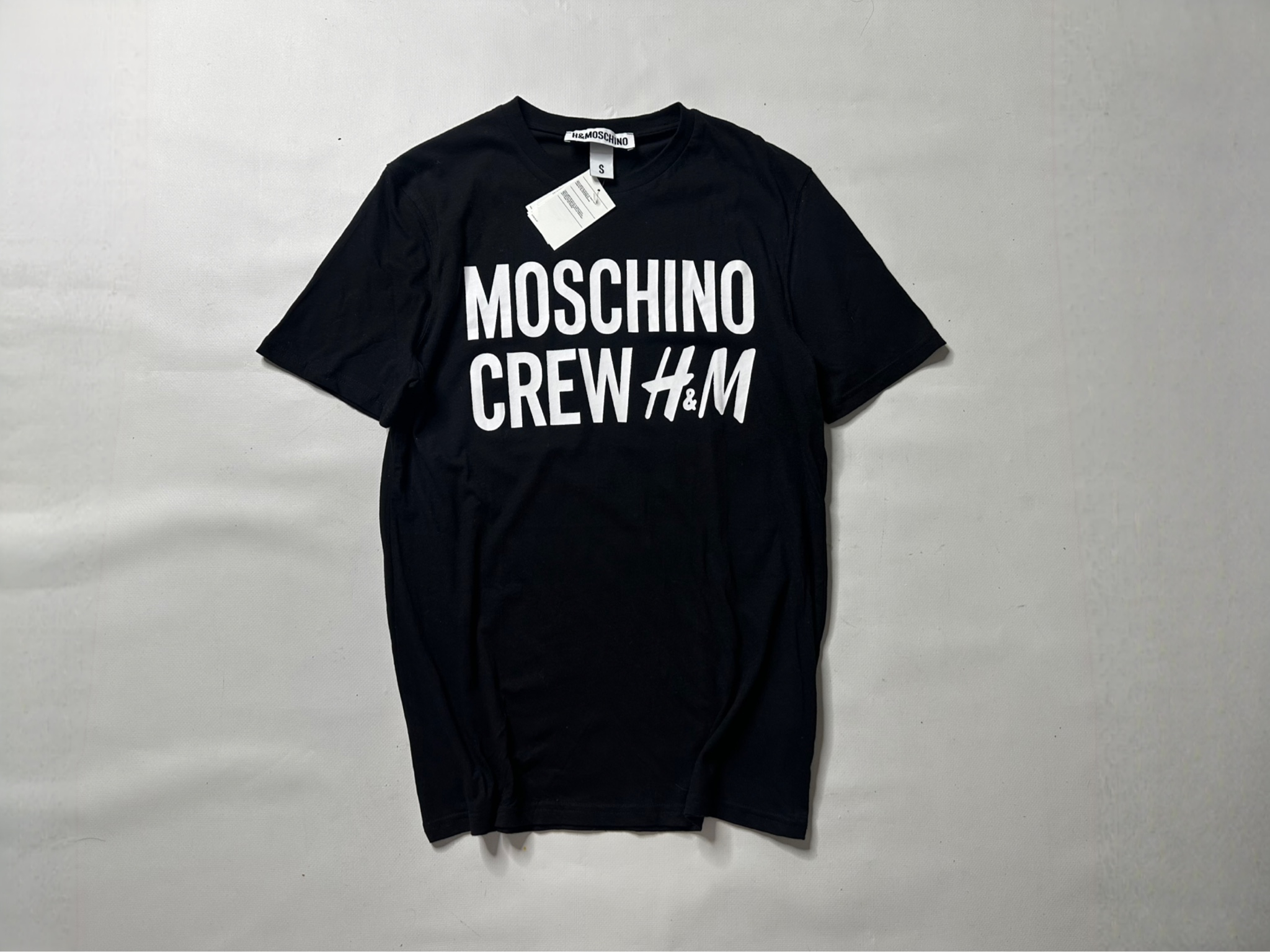 Moschino x H&M Slim black t-shirt, миниатюра 1