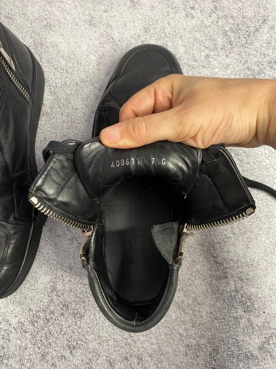 Gucci Double Zip Leather High-Top Sneakers, миниатюра 11