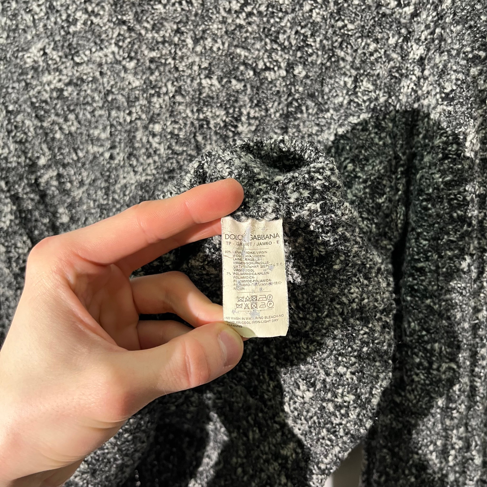 Dolce & Gabbana Melange Wool Turtleneck Sweater, миниатюра 5