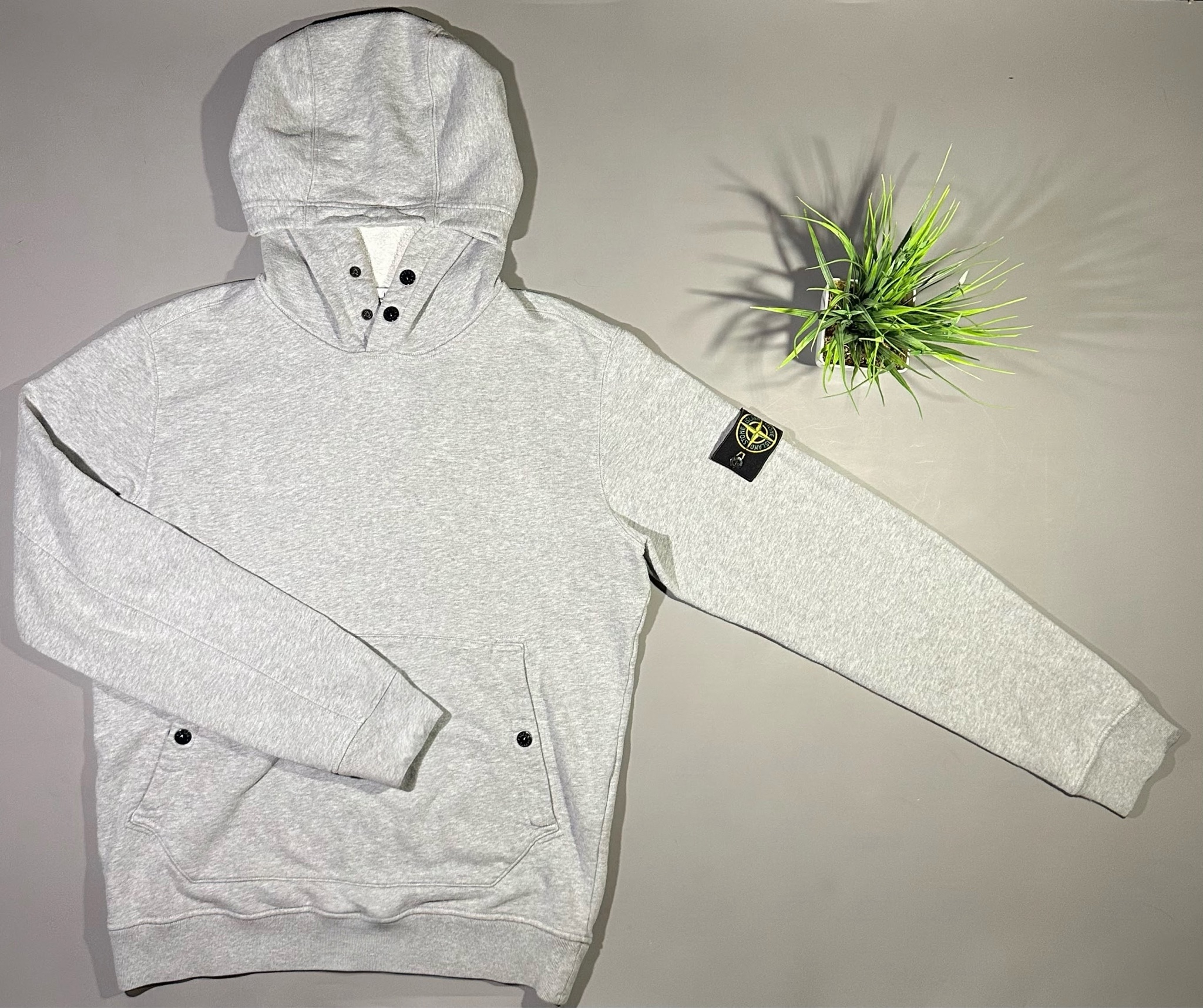 Stone Island Logo Patch Hoodie, миниатюра 2