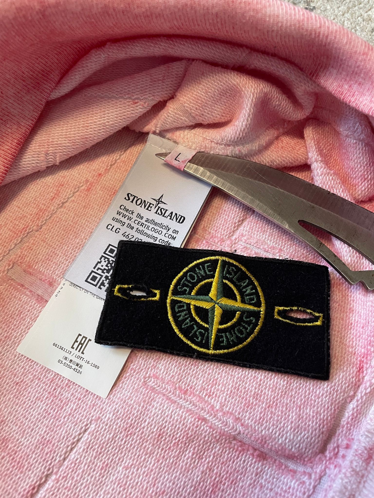 Stone Island Dust Colour Treatment 1/3 Zip Hoodie, миниатюра 4