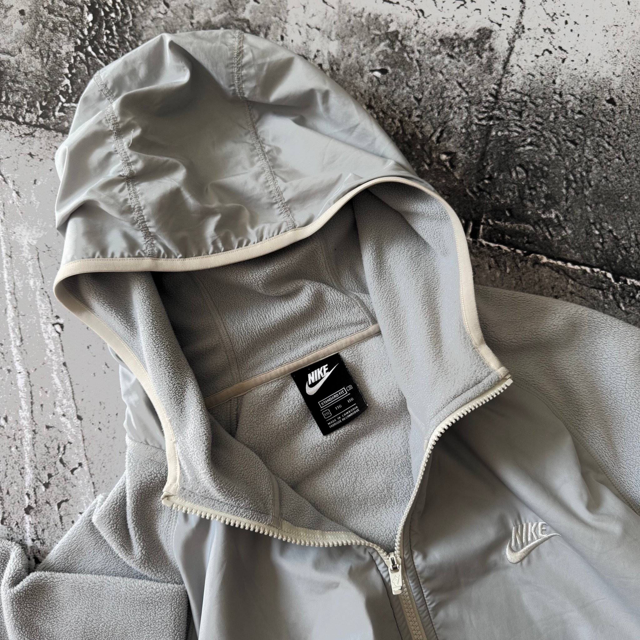 Nike Nylon / Fleece Gorpcore Style Zip Up Hooded Jacket, миниатюра 6