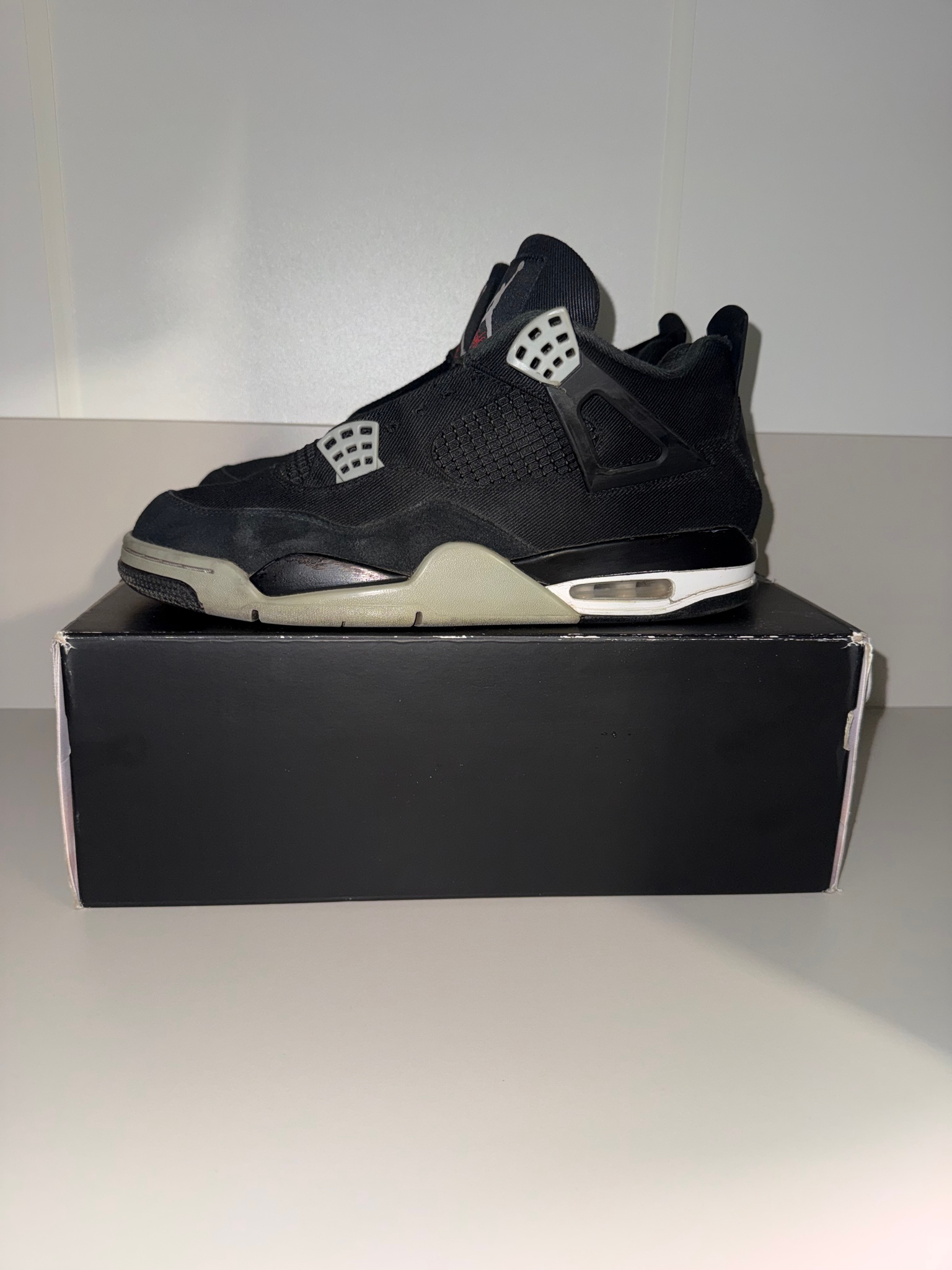 Nike Air Jordan 4 Black Canvas, миниатюра 7