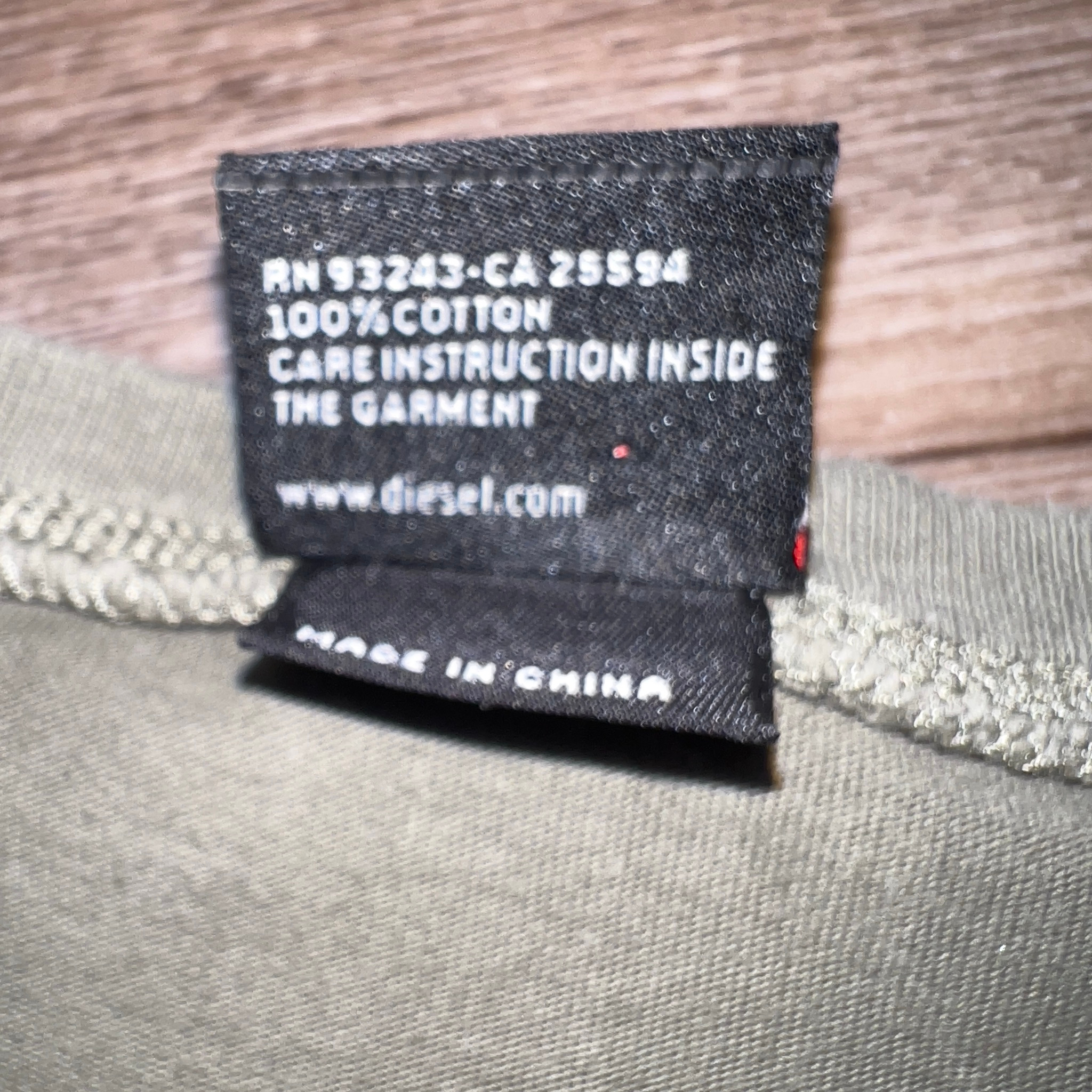 Diesel Vintage Khaki T-shirt, миниатюра 5