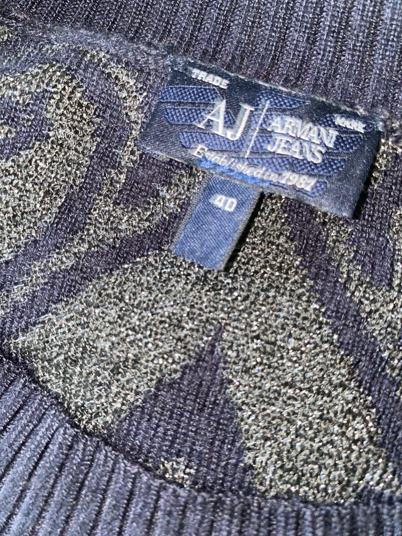 Armani Jeans 00s Damask sweater, миниатюра 3