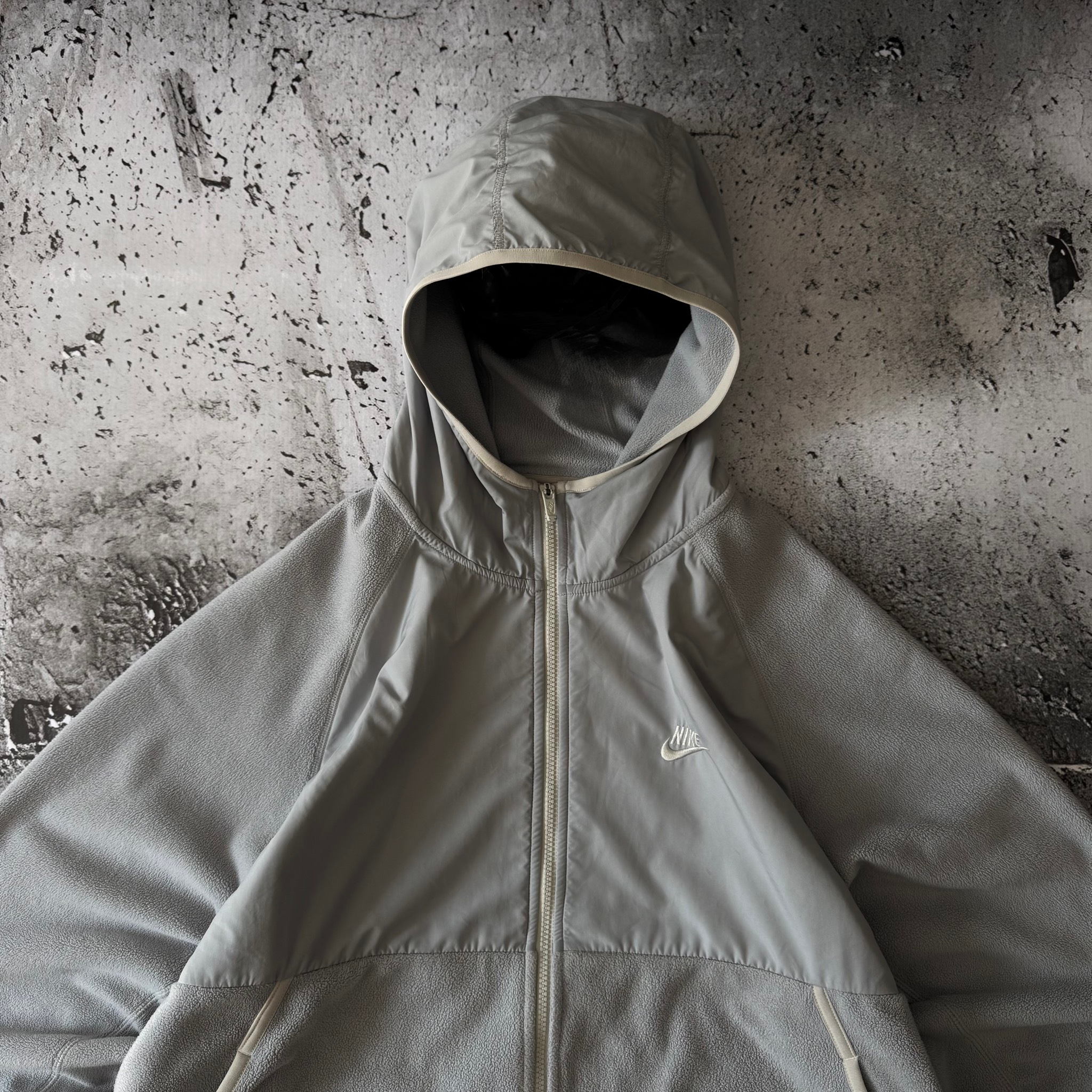 Nike Nylon / Fleece Gorpcore Style Zip Up Hooded Jacket, миниатюра 4