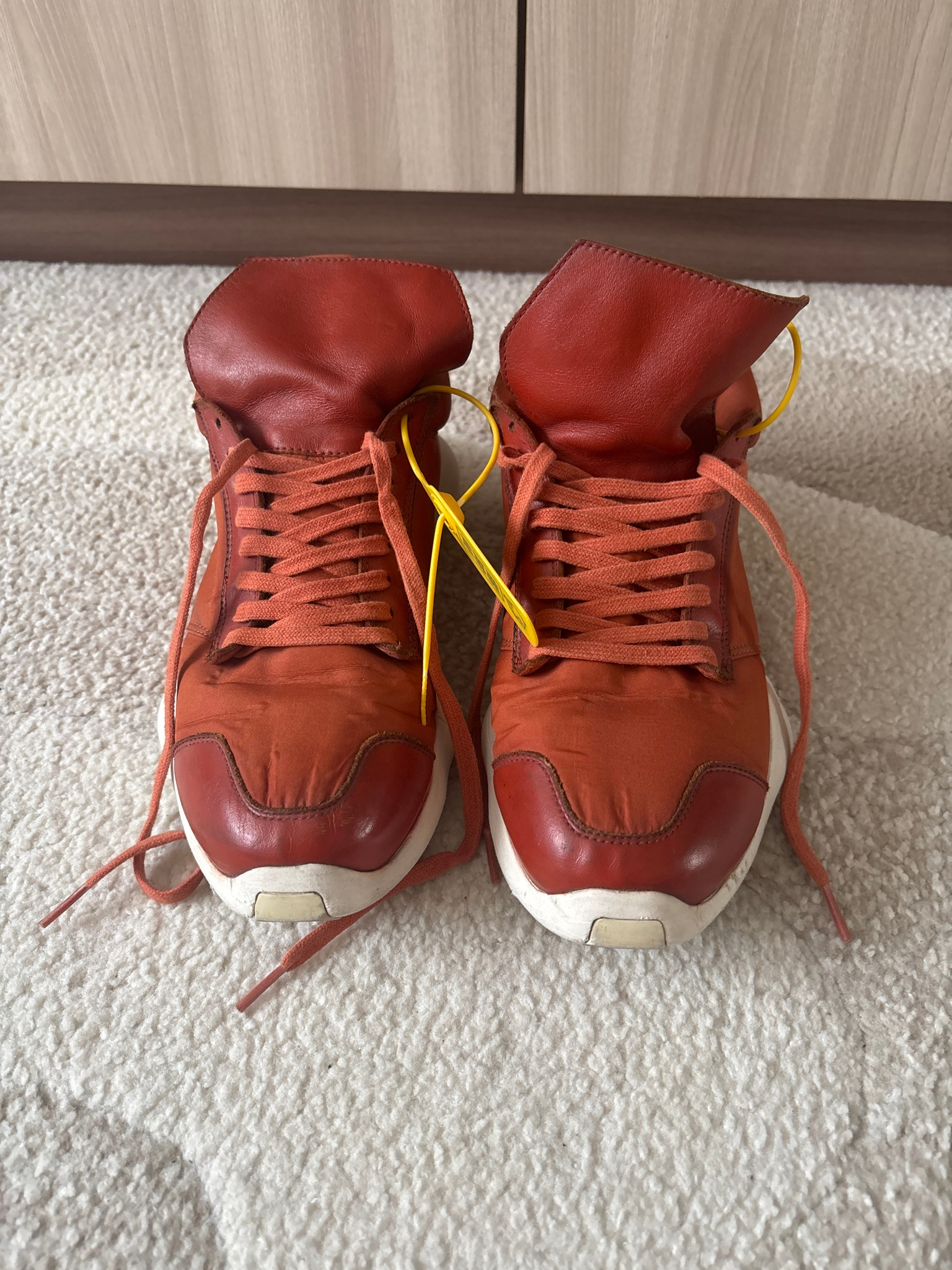 Rick Owens x Adidas Runner fox orange, миниатюра 1