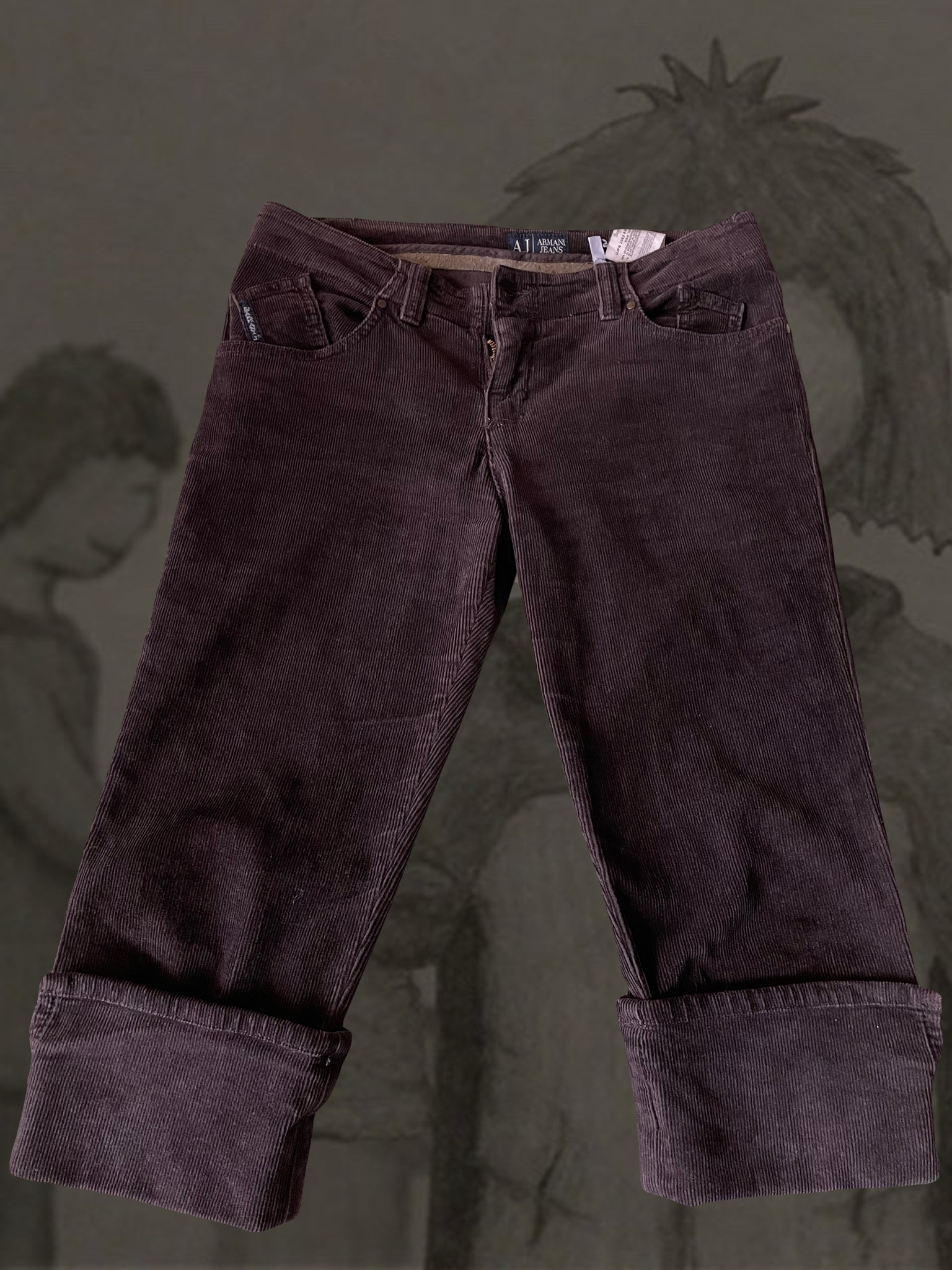 Armani Jeans бриджи винтажные, миниатюра 1