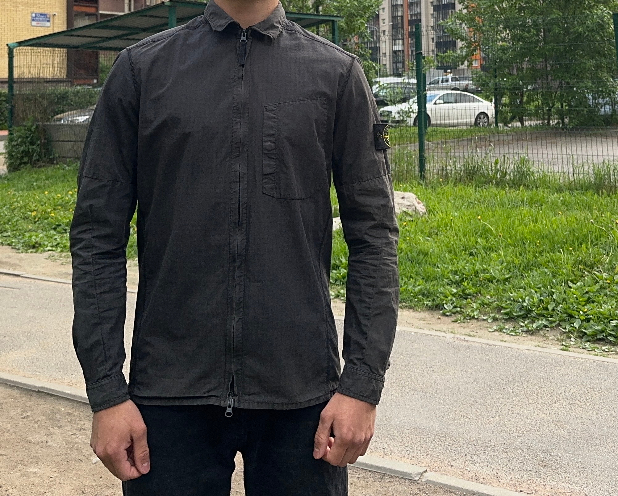 Stone Island Overshirt Gray, миниатюра 2