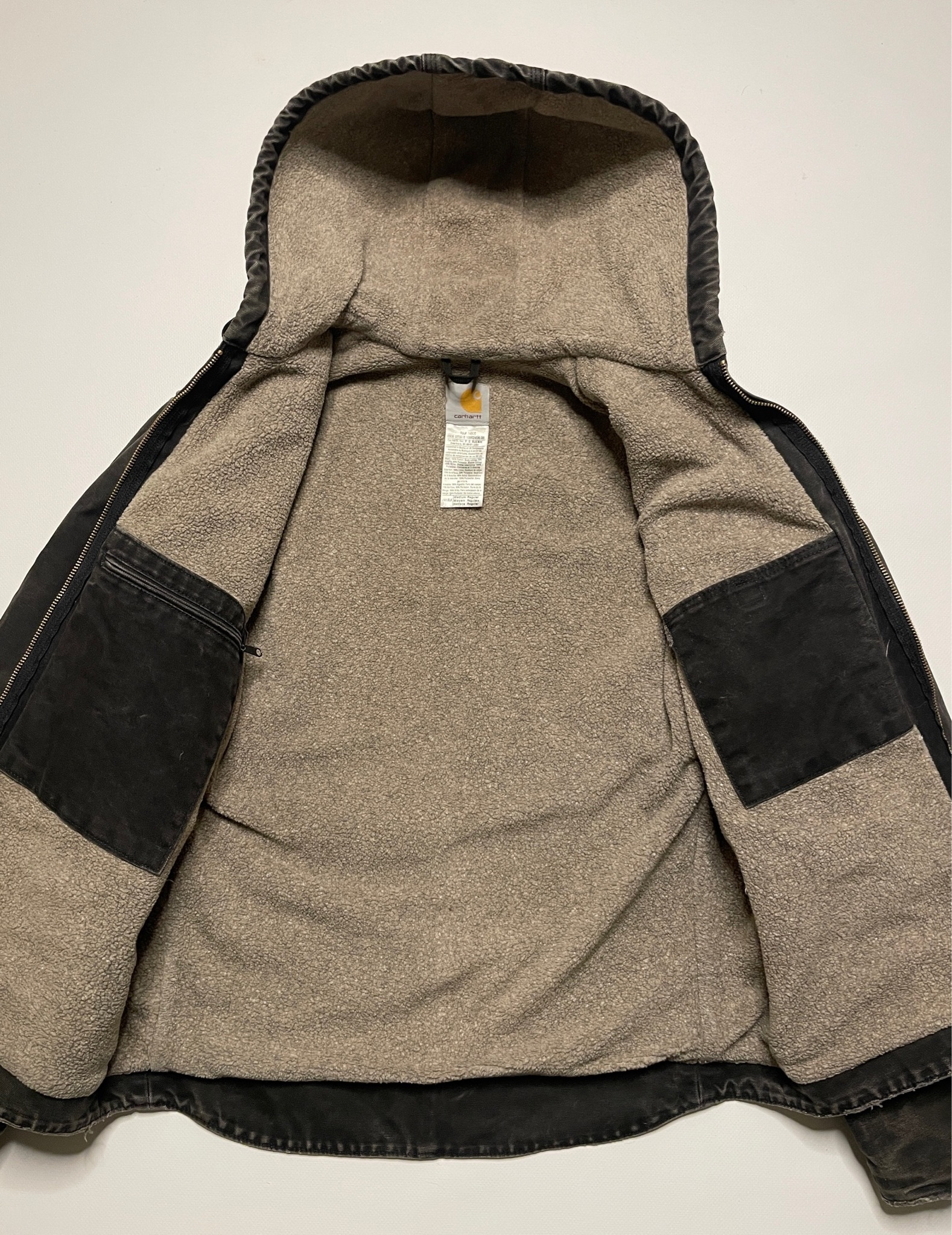 Carhartt Hooded Sherpa Jacket vintage 90s, миниатюра 3