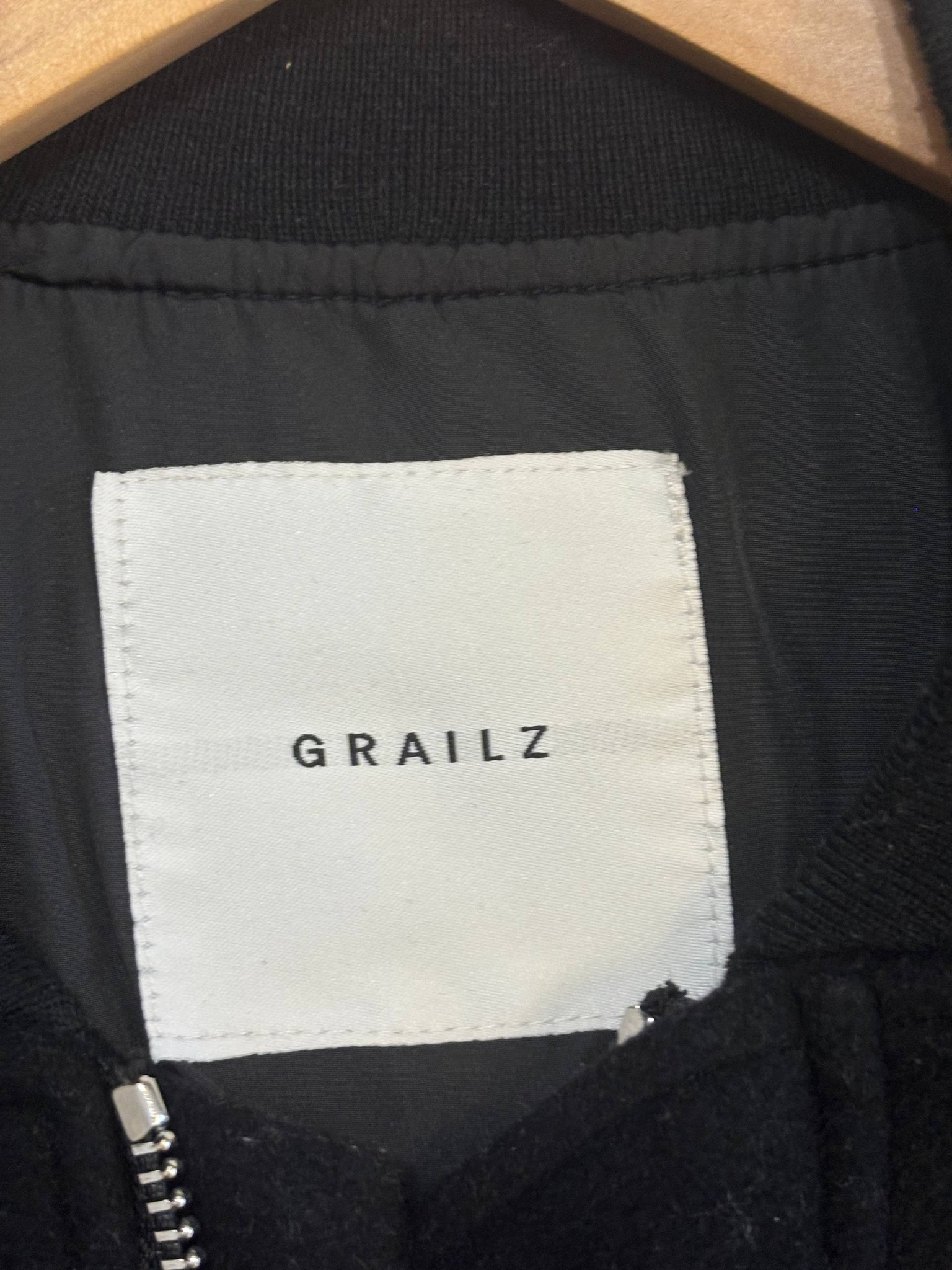 Project Gr Grailz Black Double Bomber Jacket, миниатюра 4