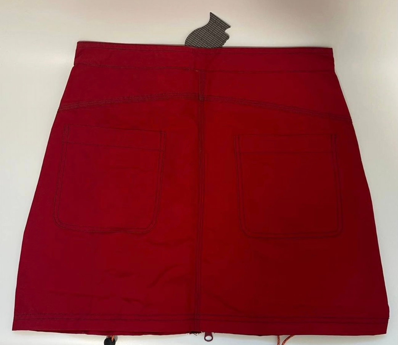 Brain Dead Triple Needle Bungee Zip Mini Skirt - Chili, миниатюра 2