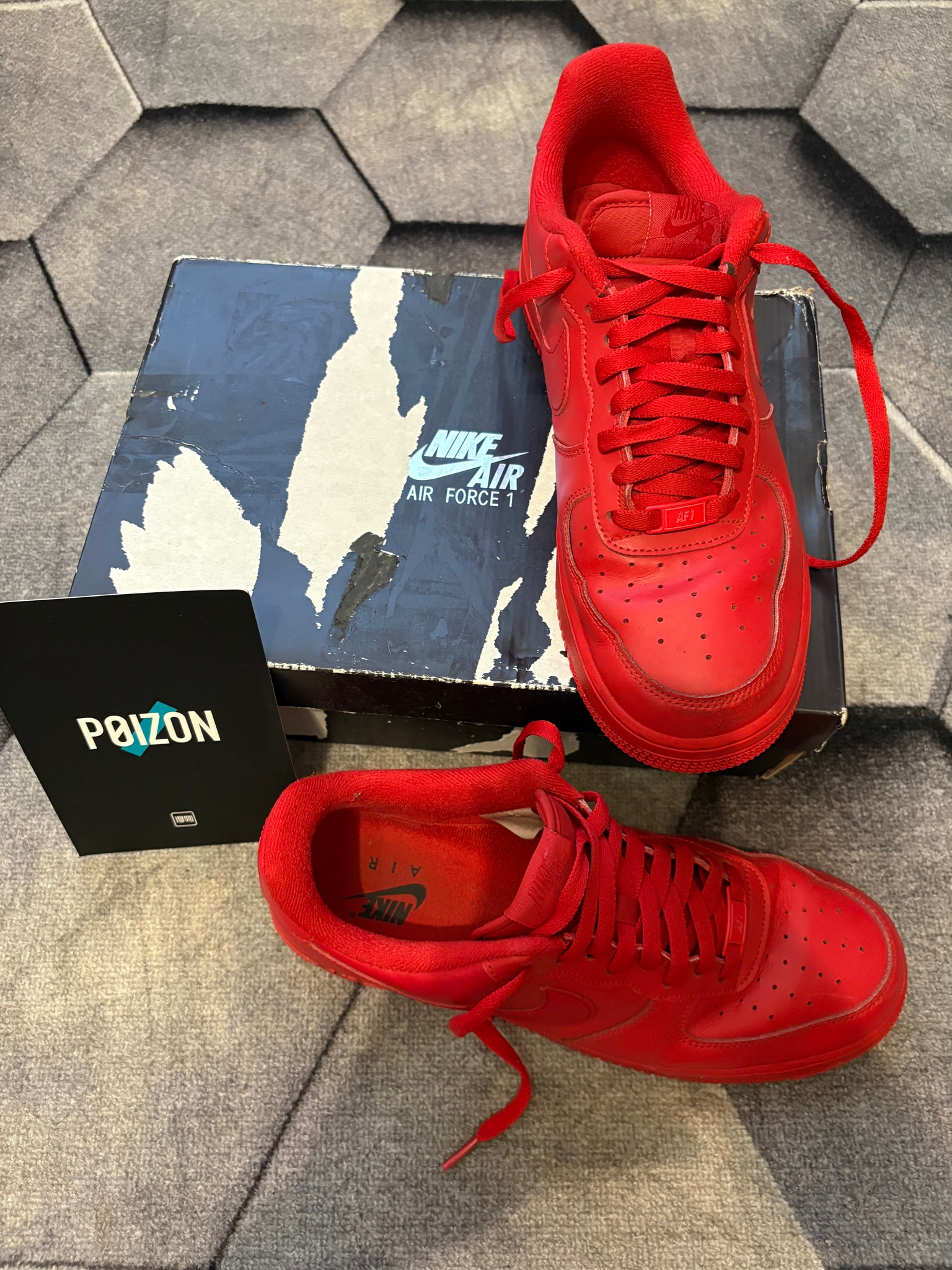 Nike Air Force 1 Triple Red, миниатюра 8