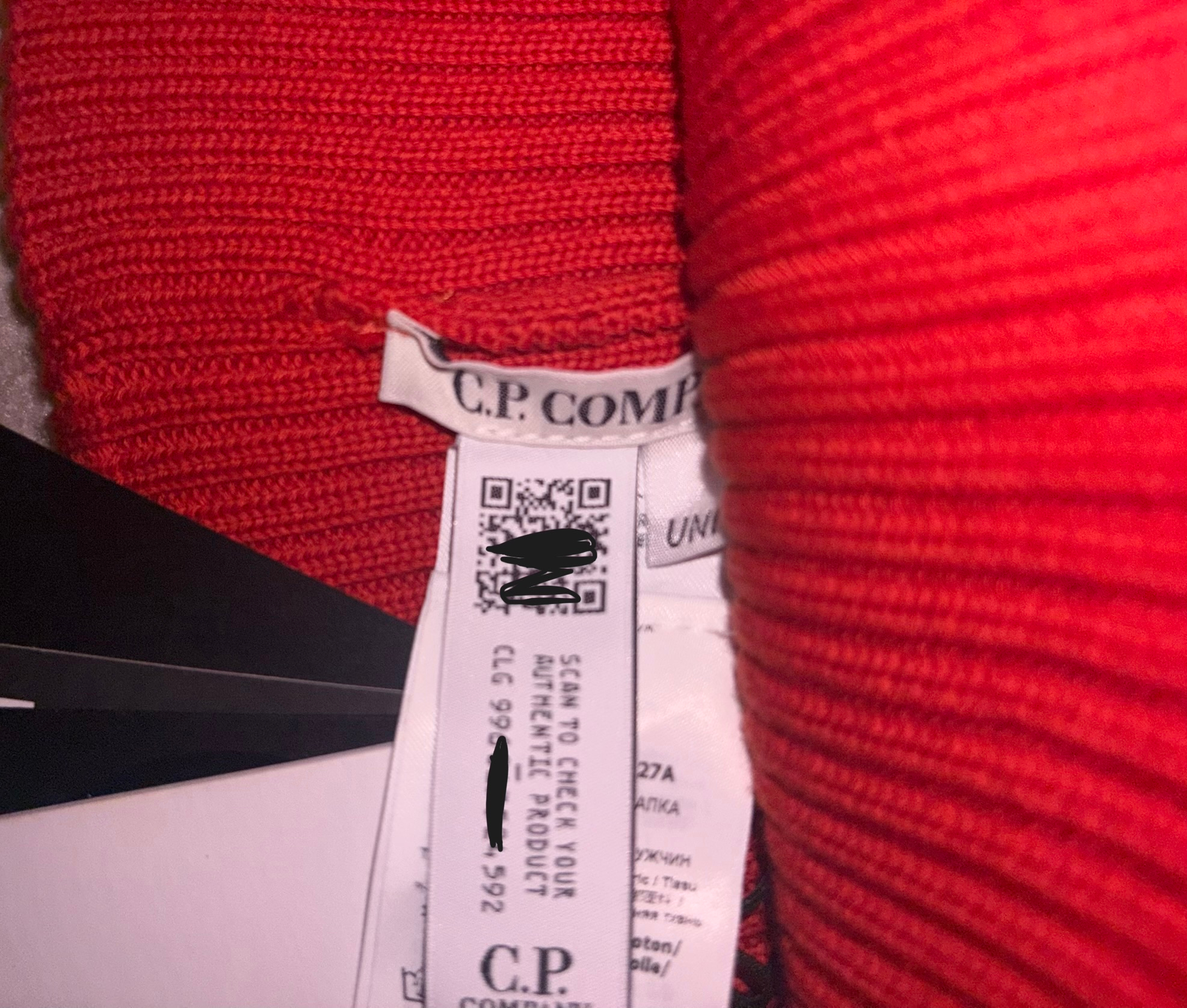 C.P.Company Red Google Beanie, миниатюра 3