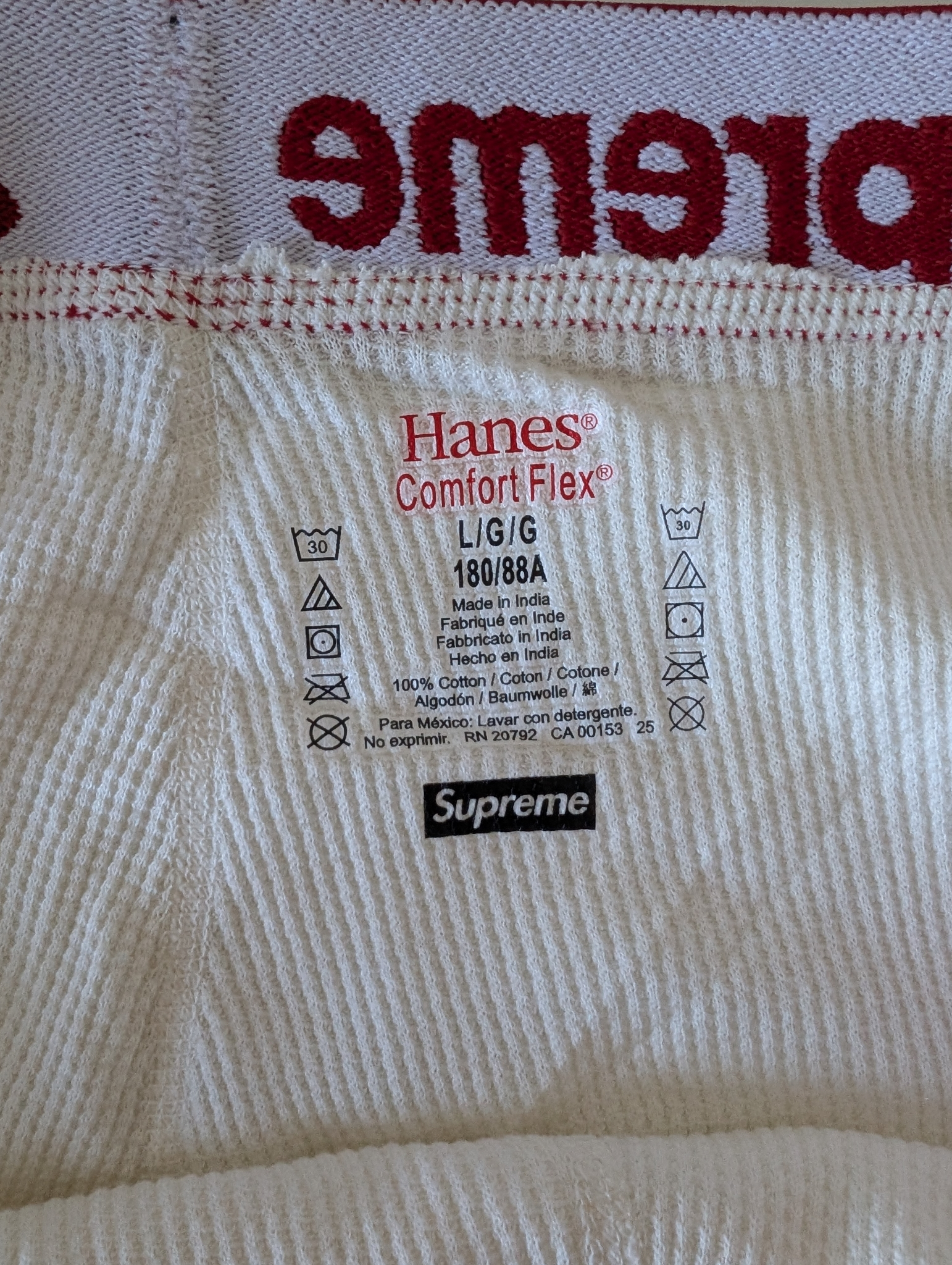 Supreme x Hanes Sweatpants thermals, миниатюра 4