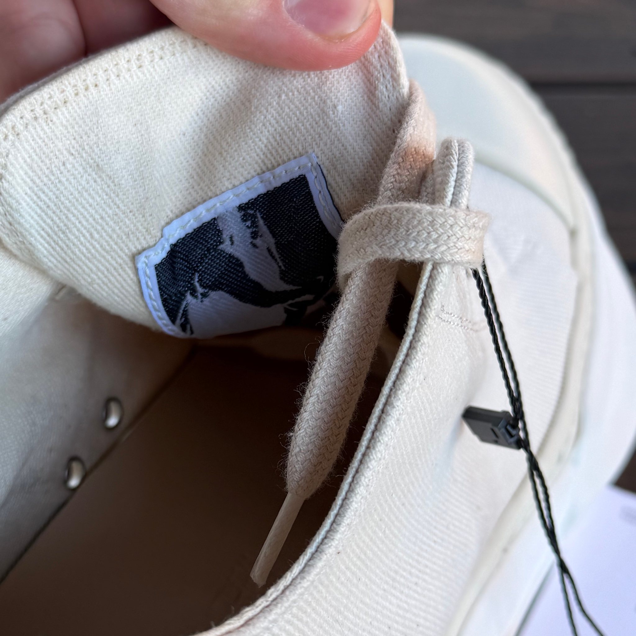 Rick Owens Abstract Ramones Low milk/milk, миниатюра 7