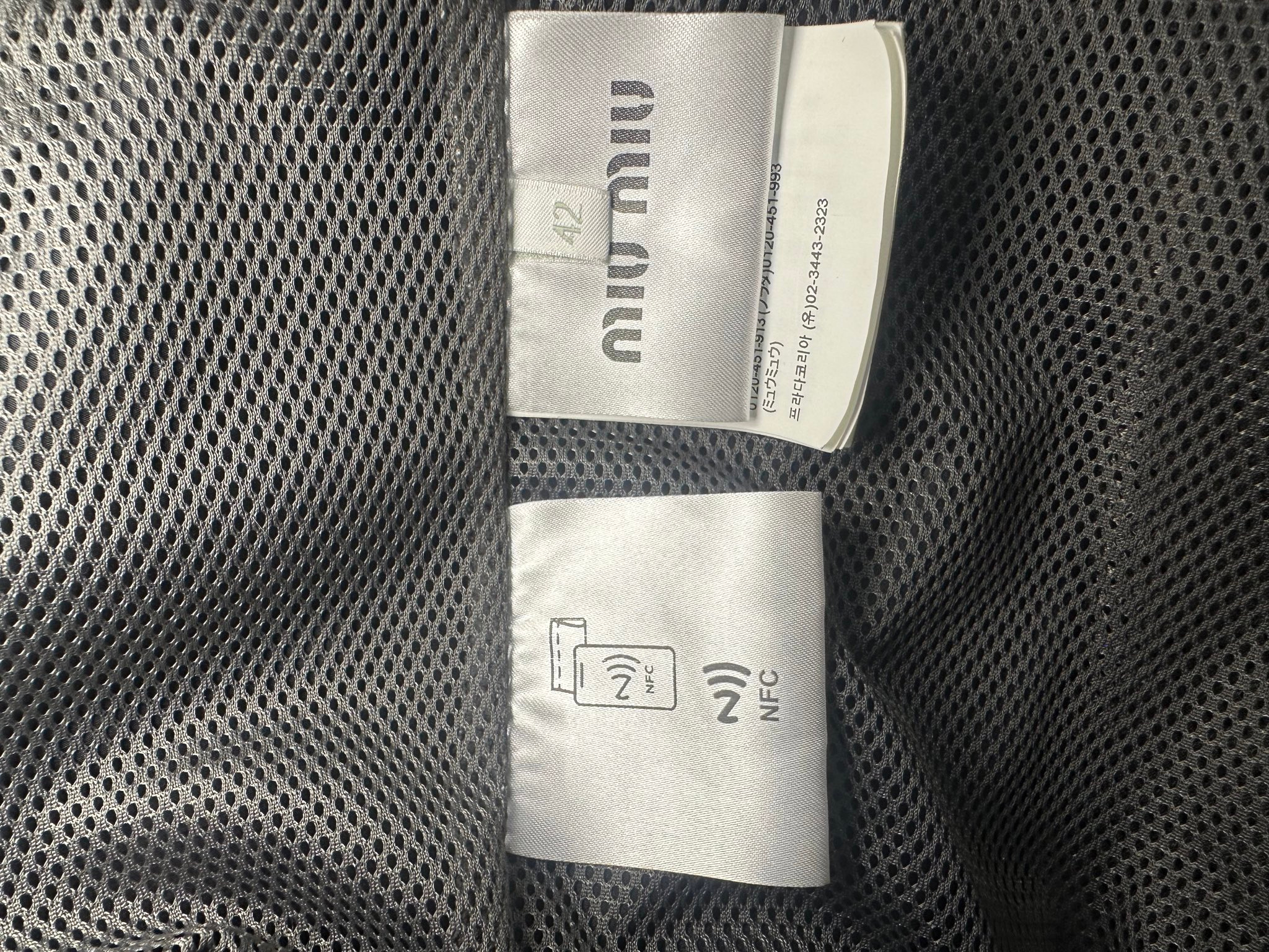 miu miu Blouson technical silk jacket, миниатюра 4