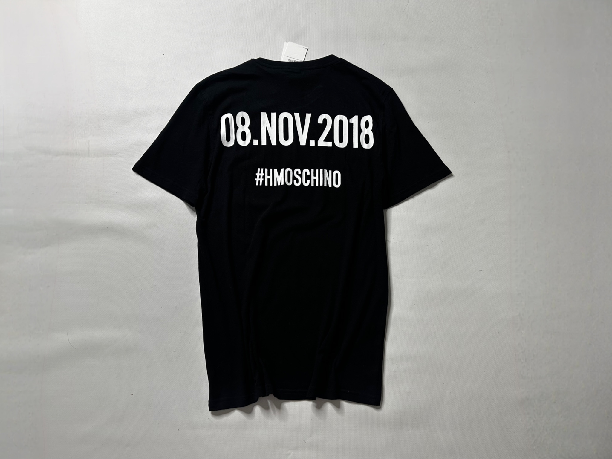 Moschino x H&M Slim black t-shirt, миниатюра 2