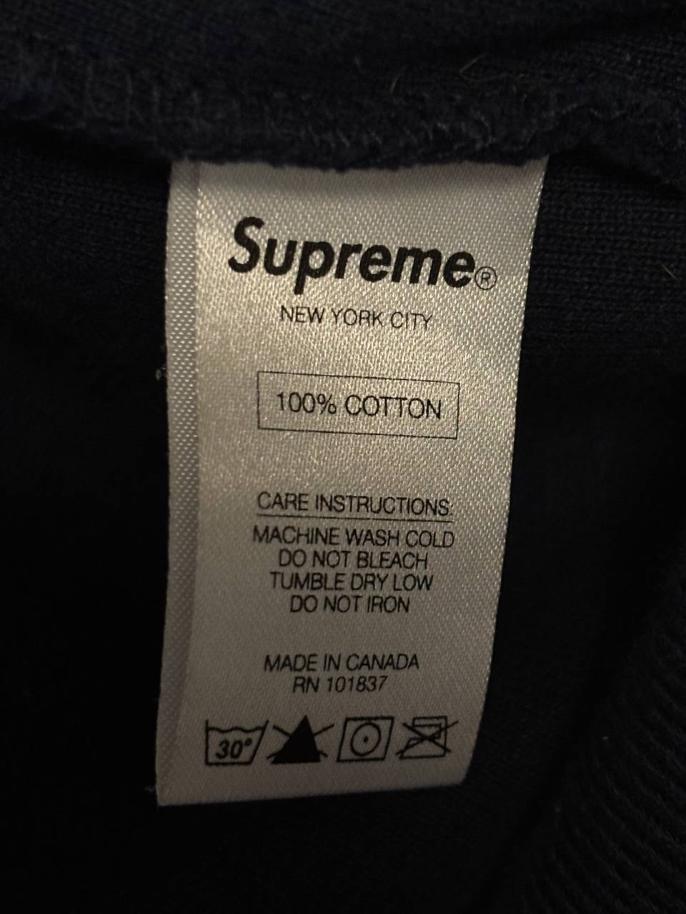 Supreme Fleece hoodie SS19, миниатюра 5