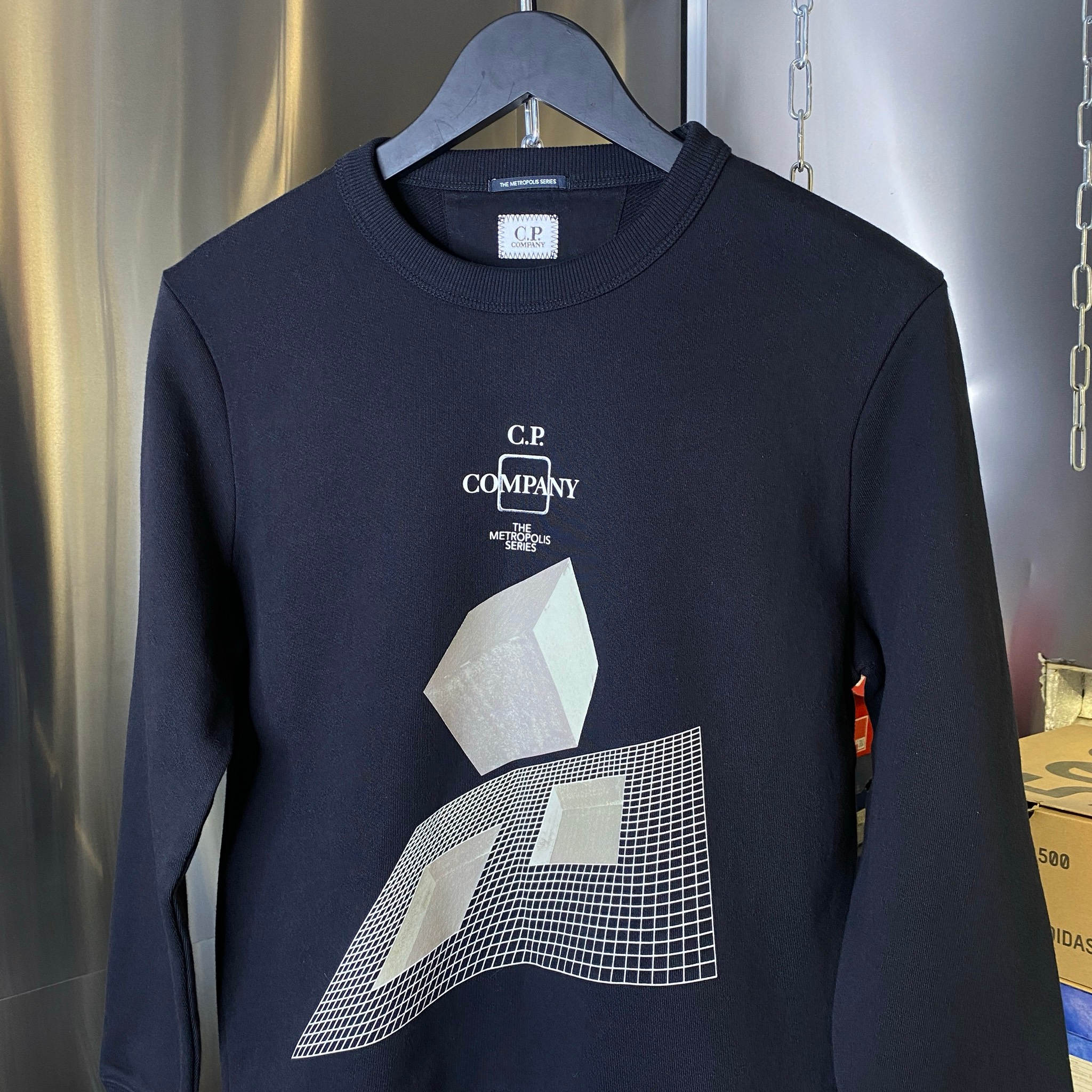 C.P. Company METROPOLIS SERIES SWEATSHIRT BLACK SS21, миниатюра 5