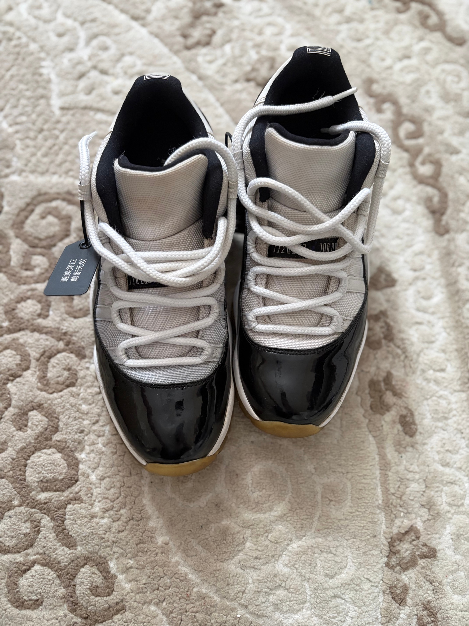 Nike Air Jordan 11 retro low BLACK-DARK CONCORD, миниатюра 17