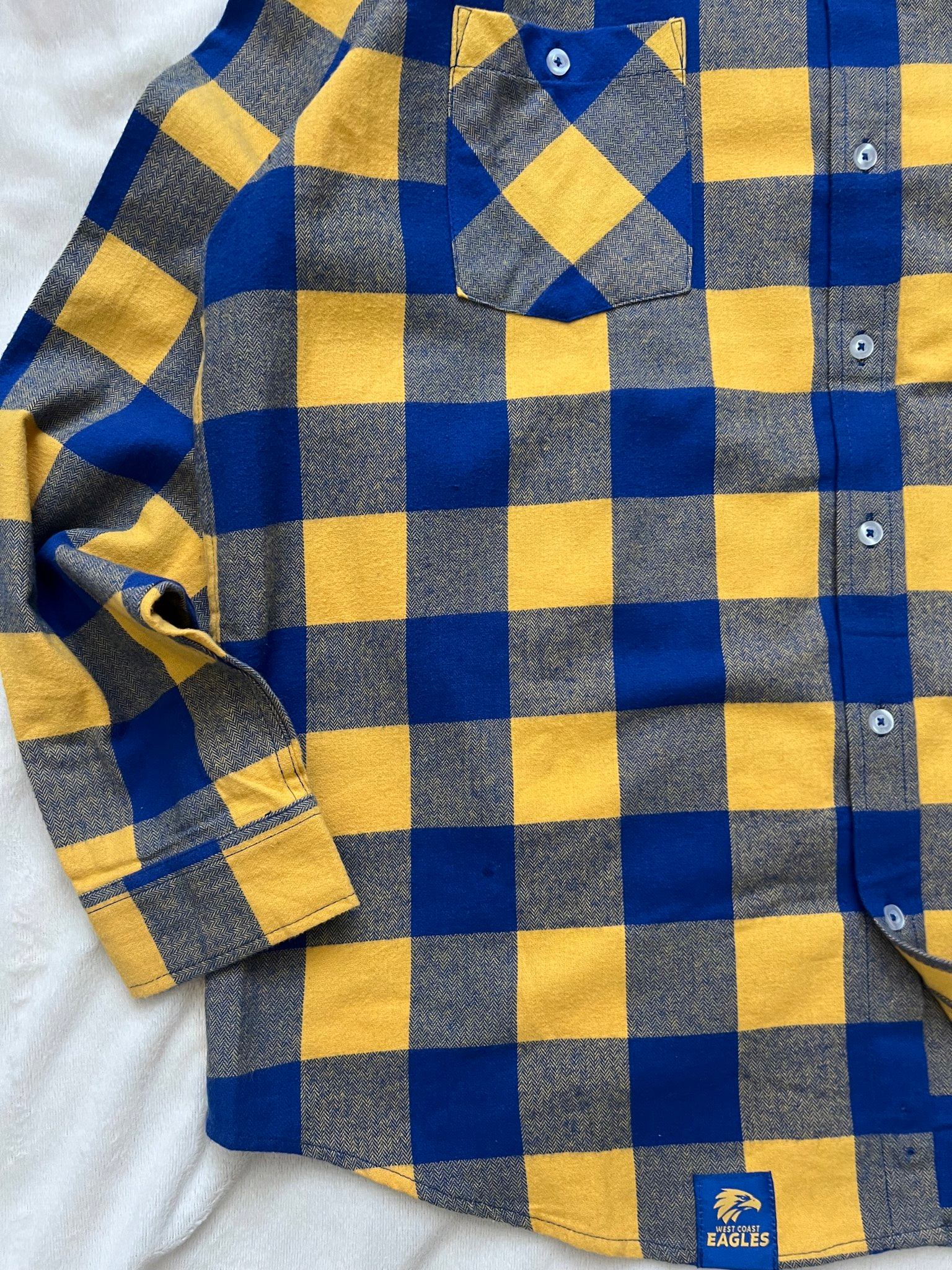 AFL West Coast Eagles Flannel Shirt, миниатюра 6