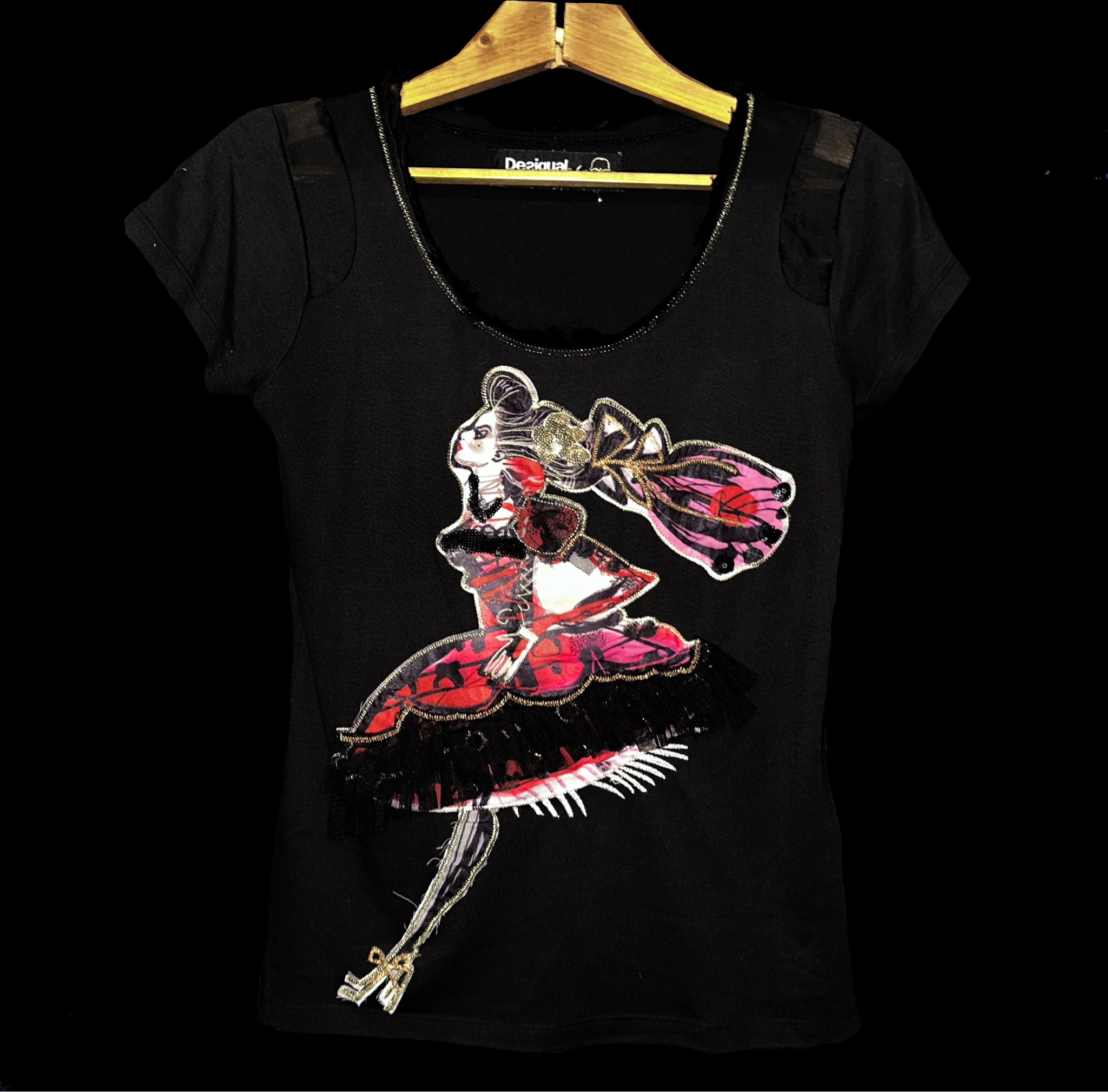 Desigual x Monsieur Christian Lacroix T-shirt with Graphic Patch / Appliqué, миниатюра 1