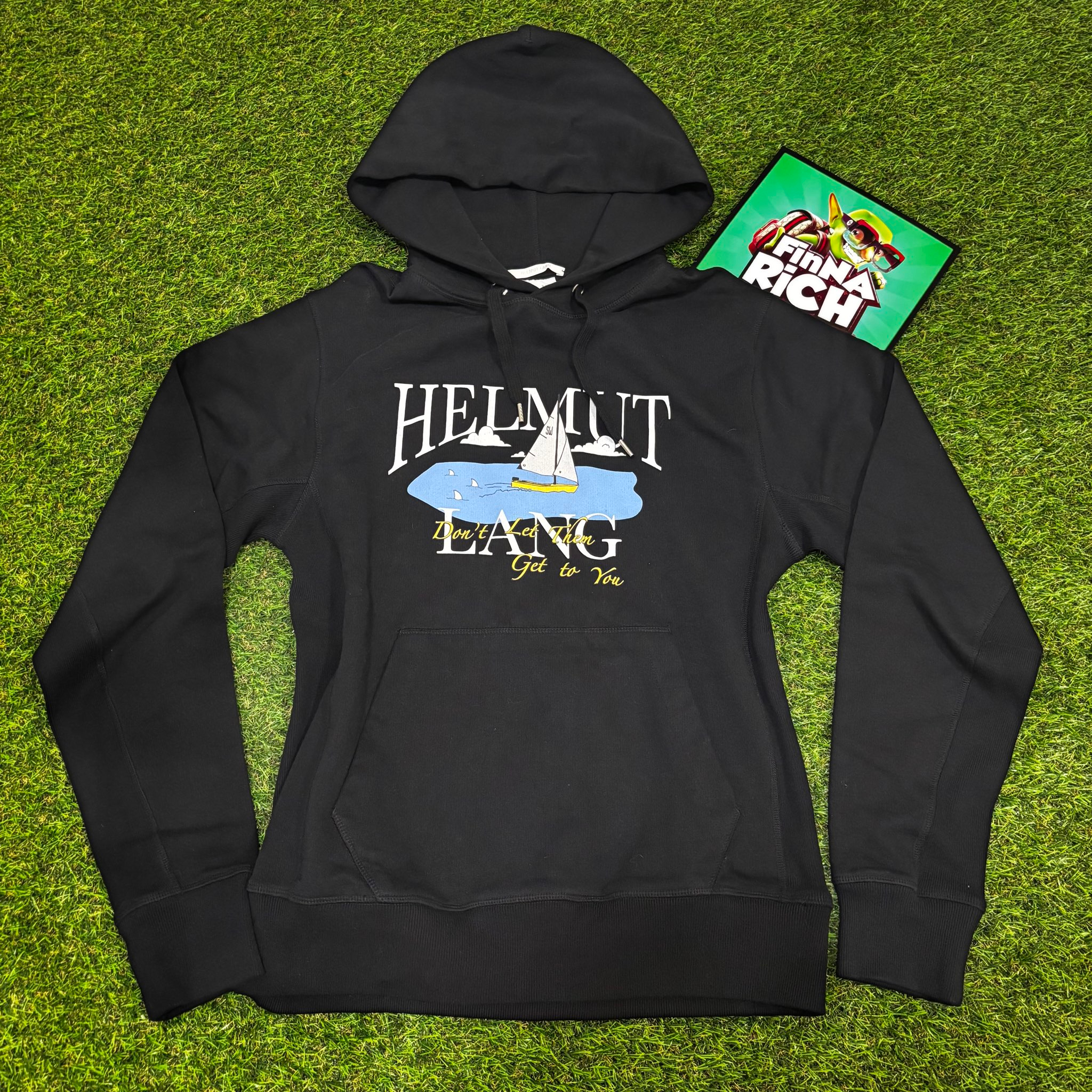 Helmut Lang x Saintwoods Ocean Logo Popover Hoodie, миниатюра 1