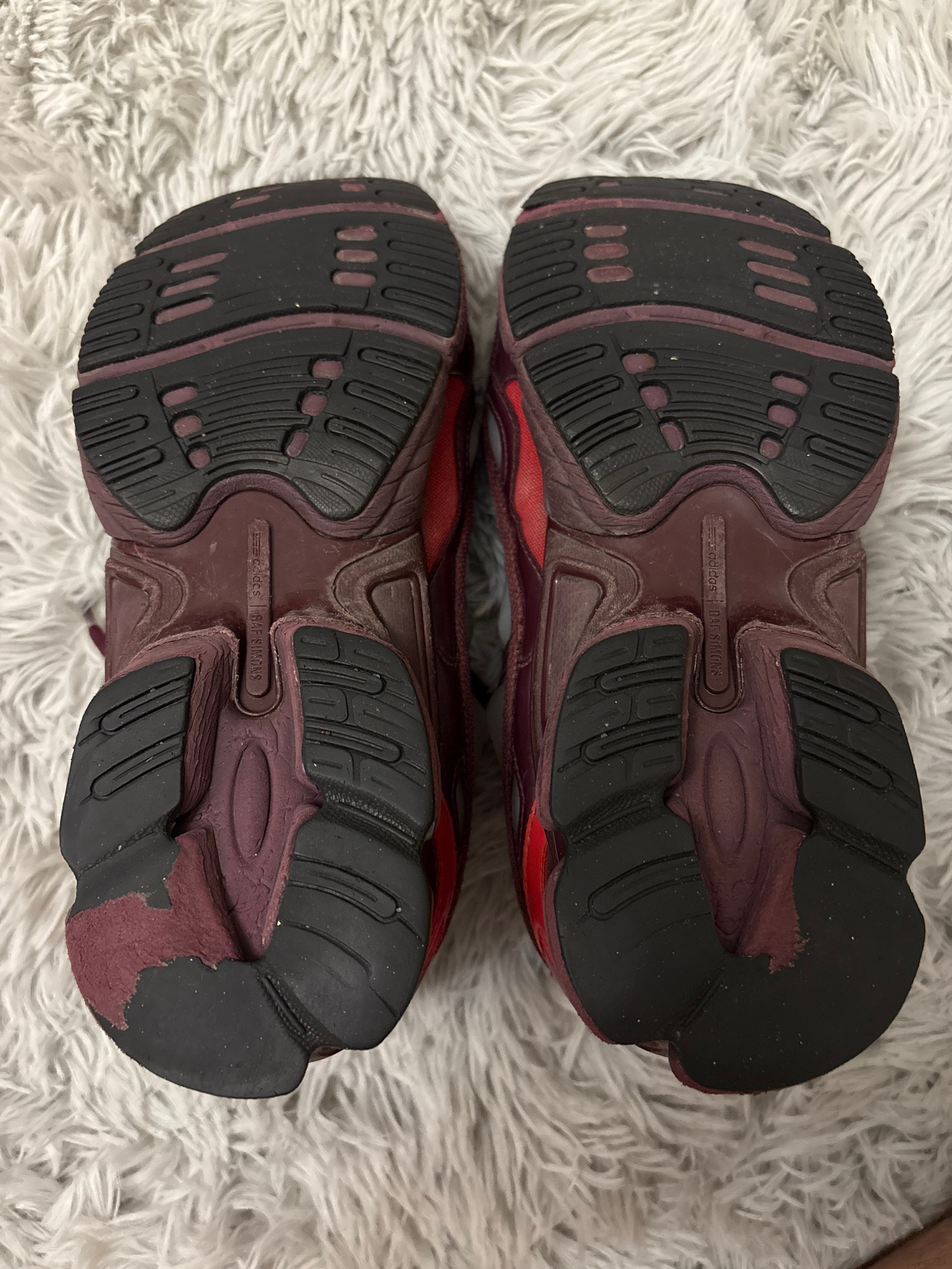 Adidas x Raf Simons Ozweego Burgundy, миниатюра 5
