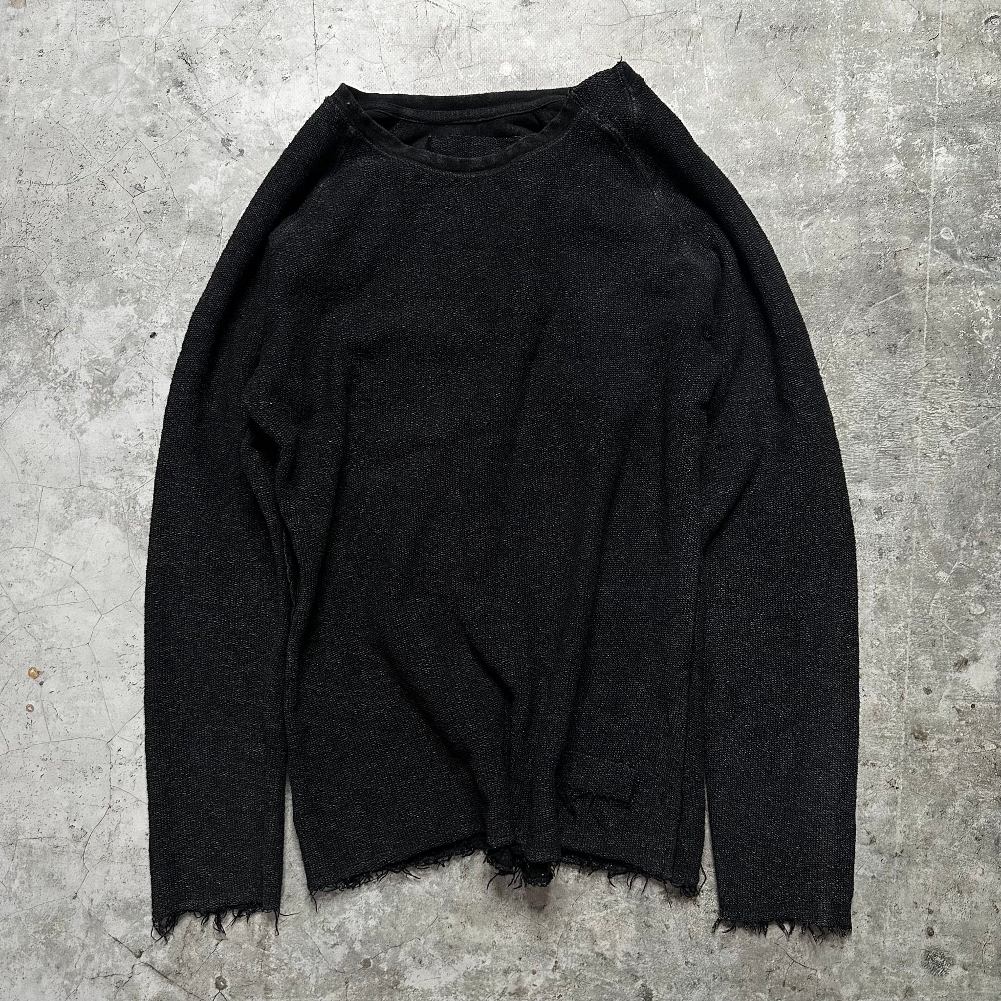 Never Enough Asymmetrical Grunge distressed sweatshirt, миниатюра 2