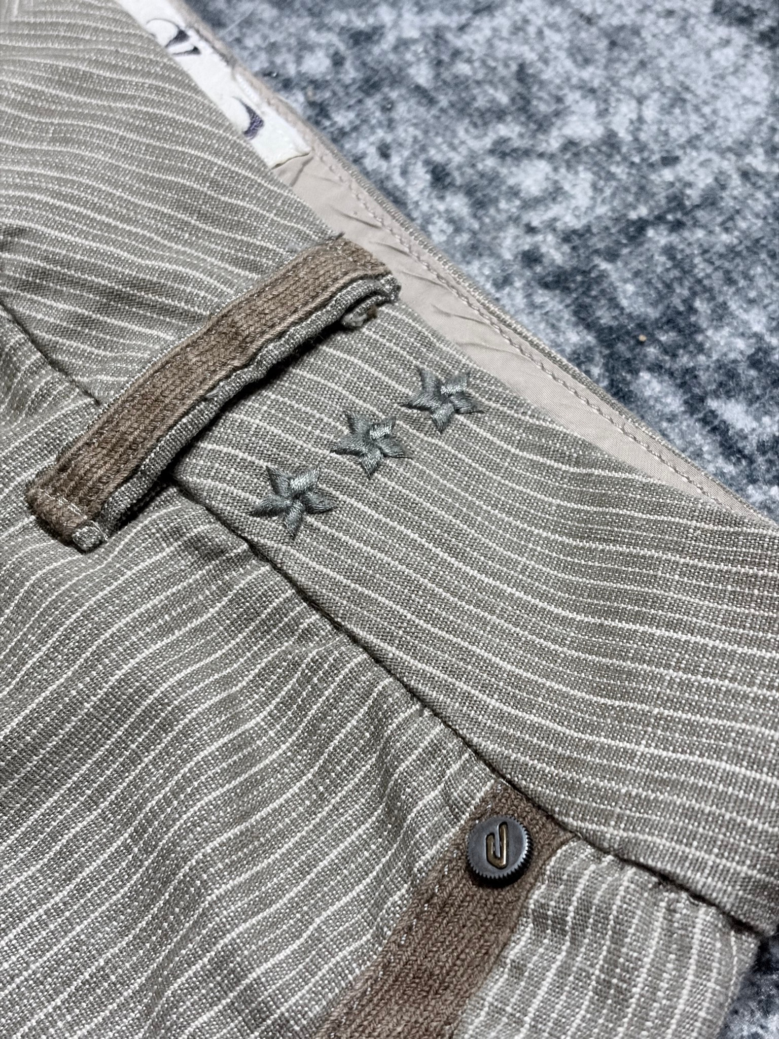 Diesel Clouds Rare Line Striped Pants (2000s), миниатюра 4