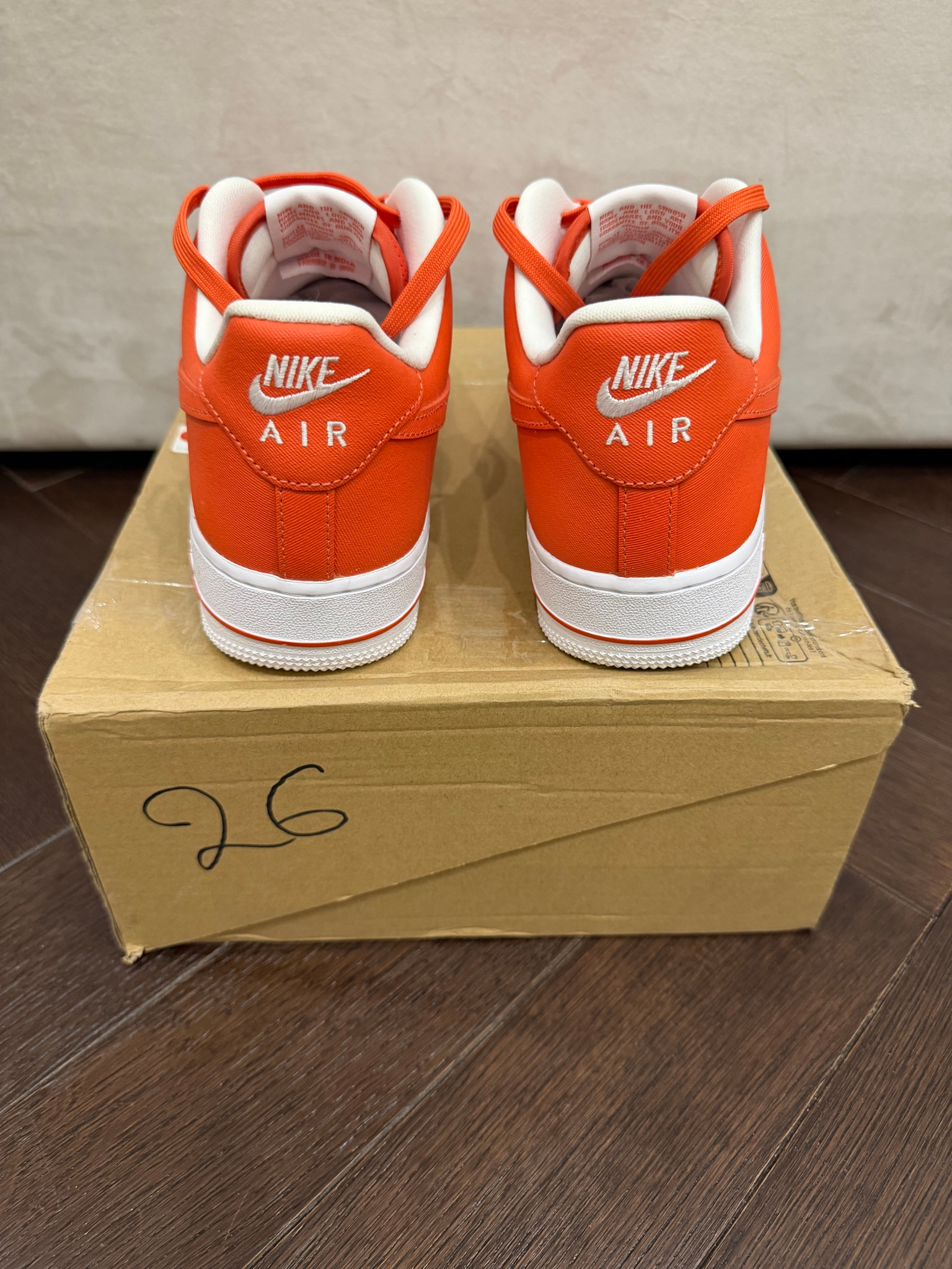 Nike Air Force 1 Orange Sport Canvas, миниатюра 3