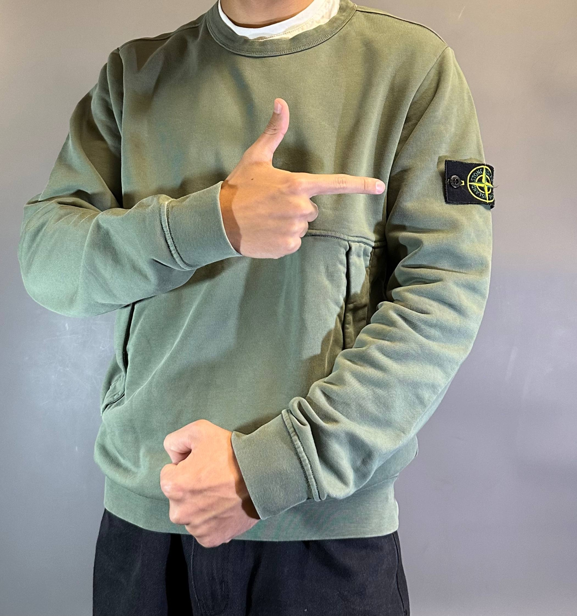Stone Island Crew Neck Diagonal Pockets, миниатюра 11