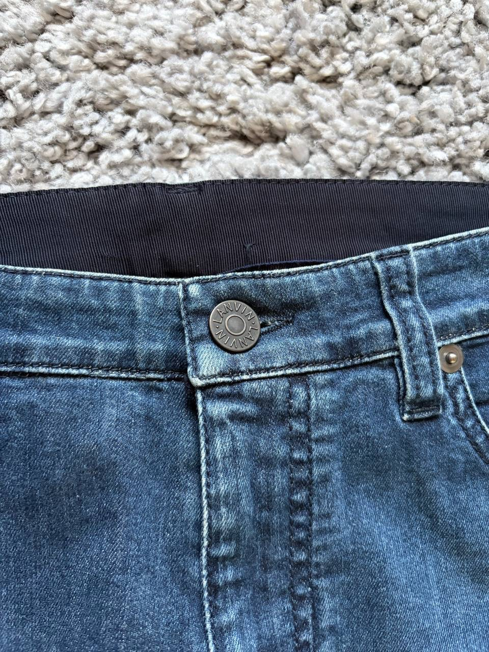 Lanvin Archive Hearts logo zip-down jeans, миниатюра 4